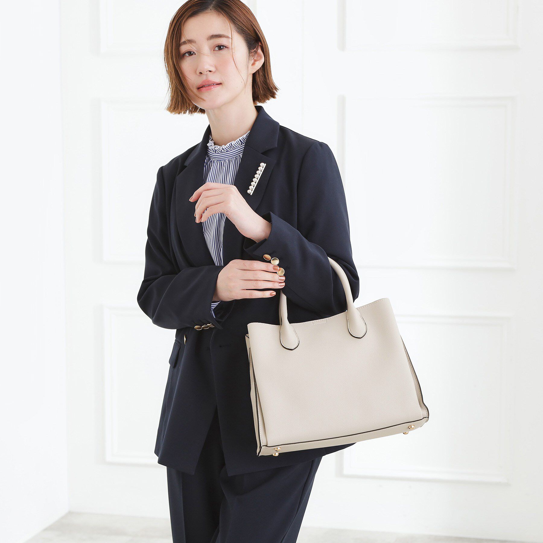 grove「【人間工学】中仕切り2WAYトート」|トートバッグ|