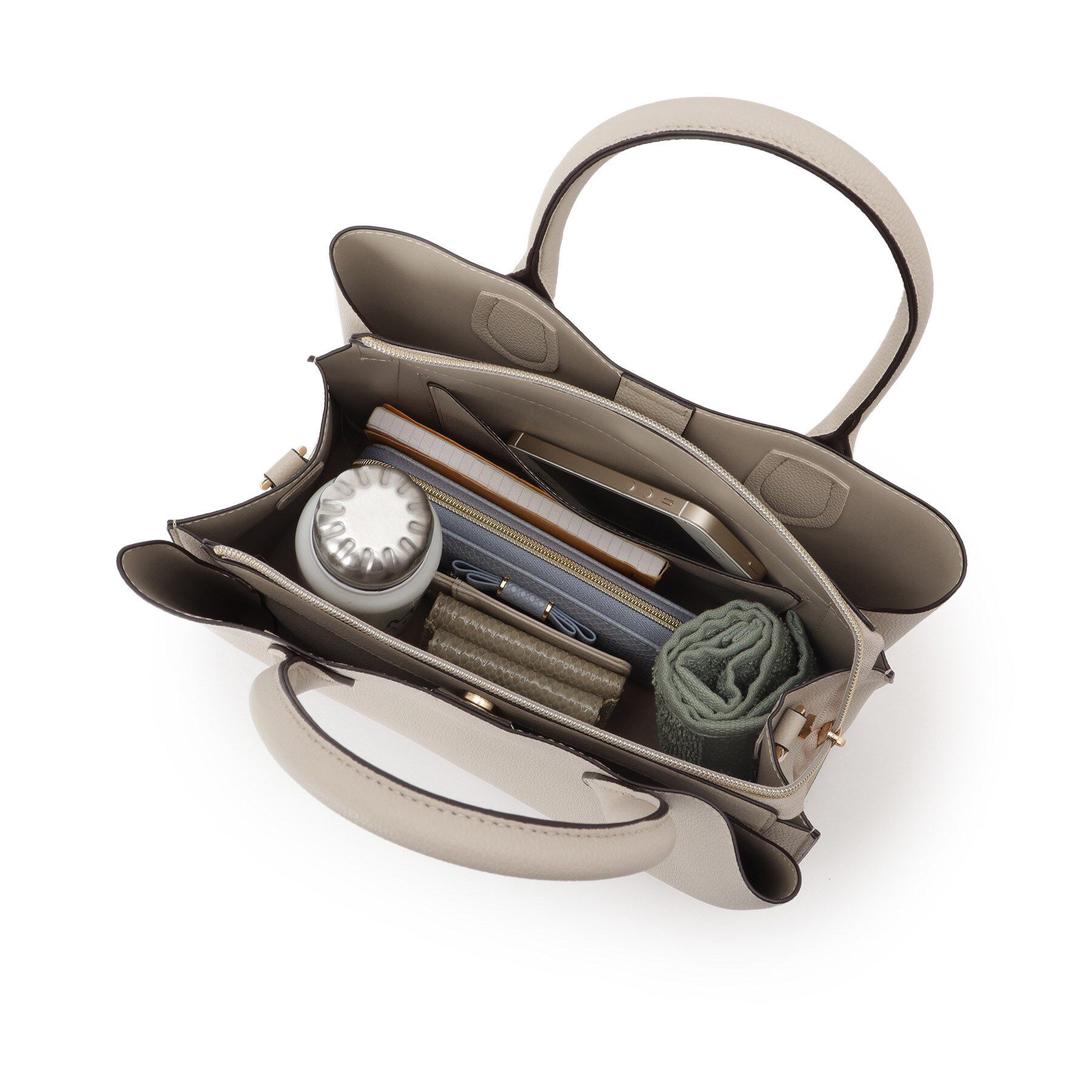 grove「【人間工学】中仕切り2WAYトート」|トートバッグ|