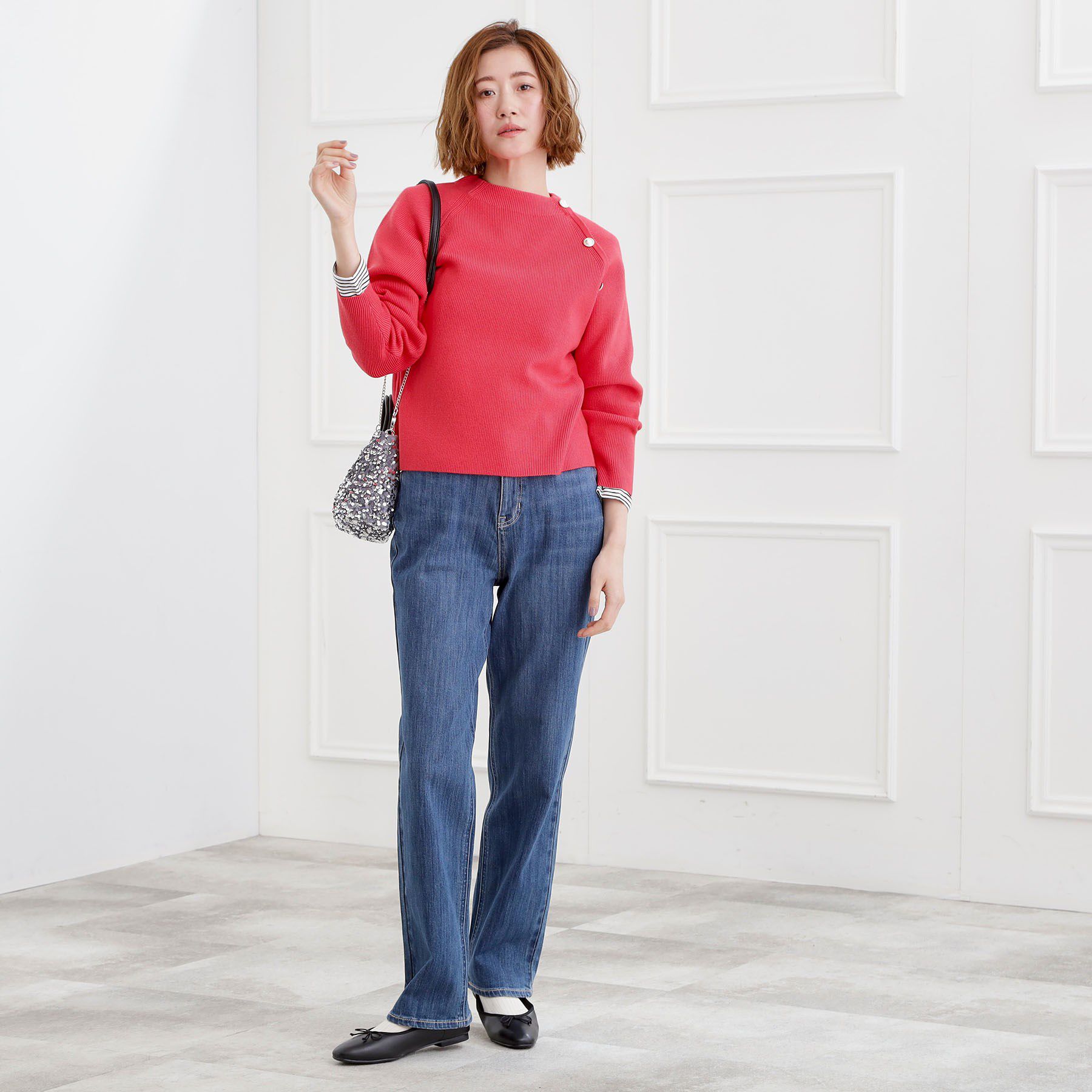 grove「【貴島明日香さん着用・選べる着丈】大人のためのストレートデニムパンツ」|デニム|