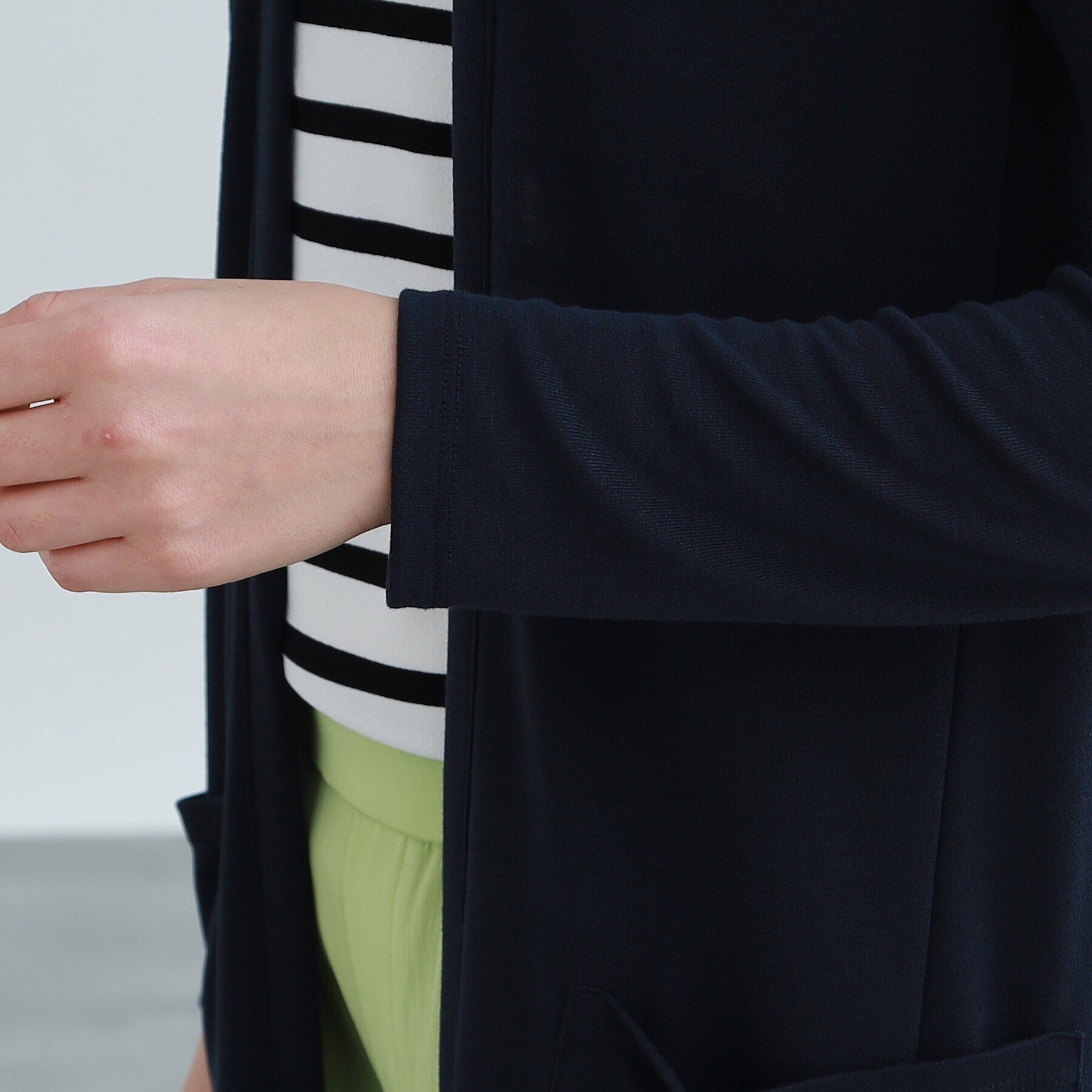 INDIVI「【洗える/UVケア/接触冷感/日本製】定番！ロング丈カーディガン」|カーディガン|