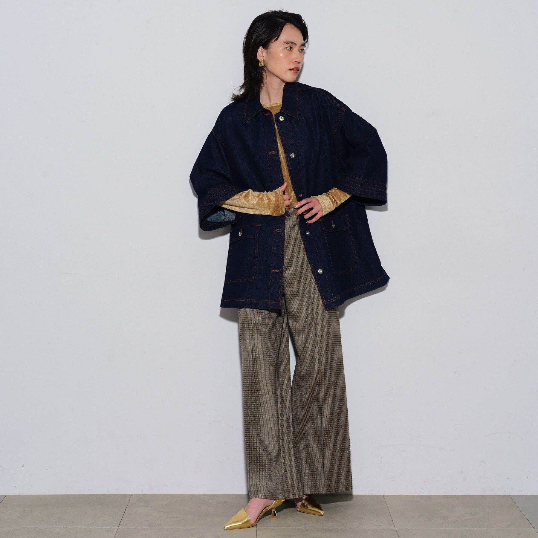 GALLEST「ボックスデニムジャケット」|デニムジャケット|