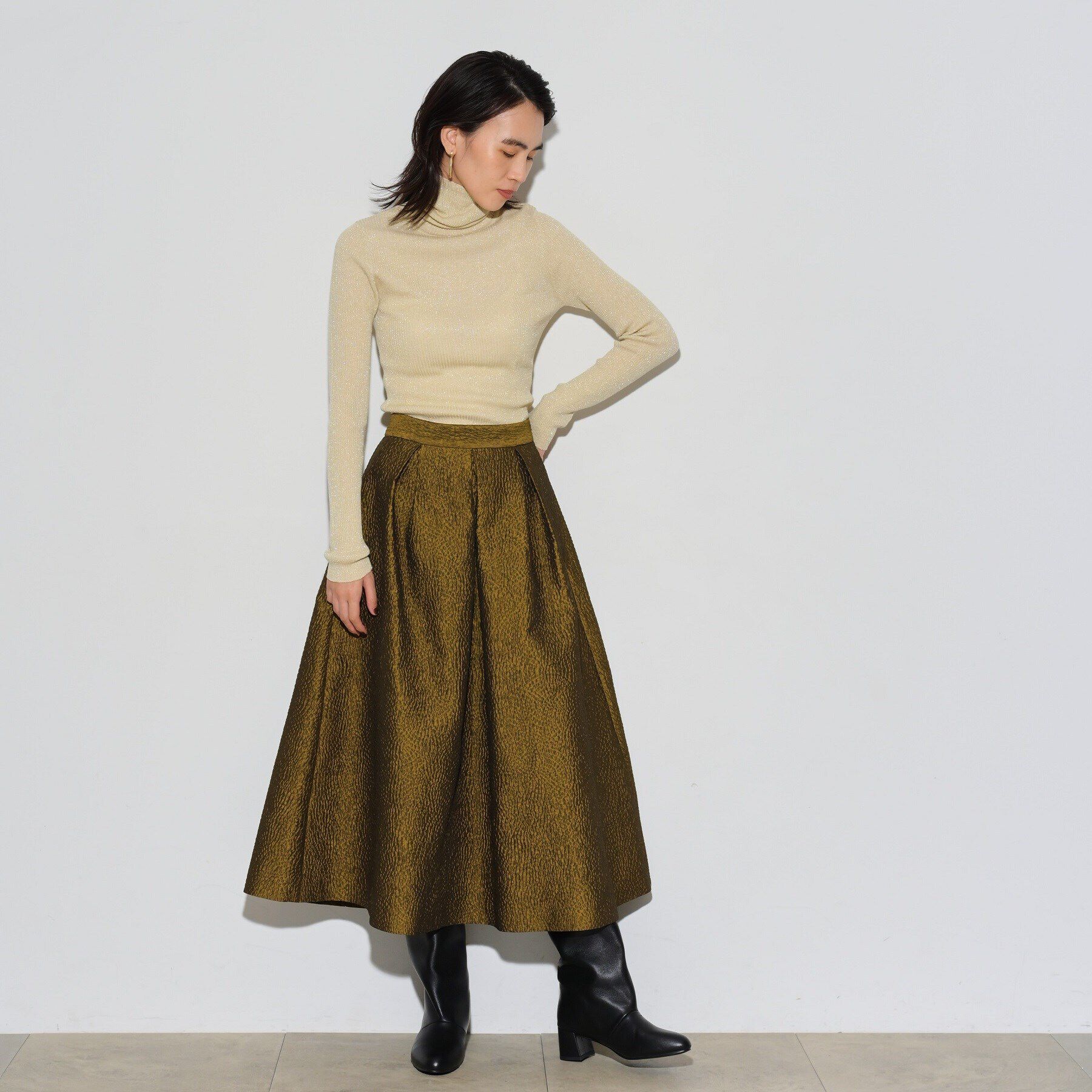 GALLEST「フクレジャカードタックスカート」|スカート|