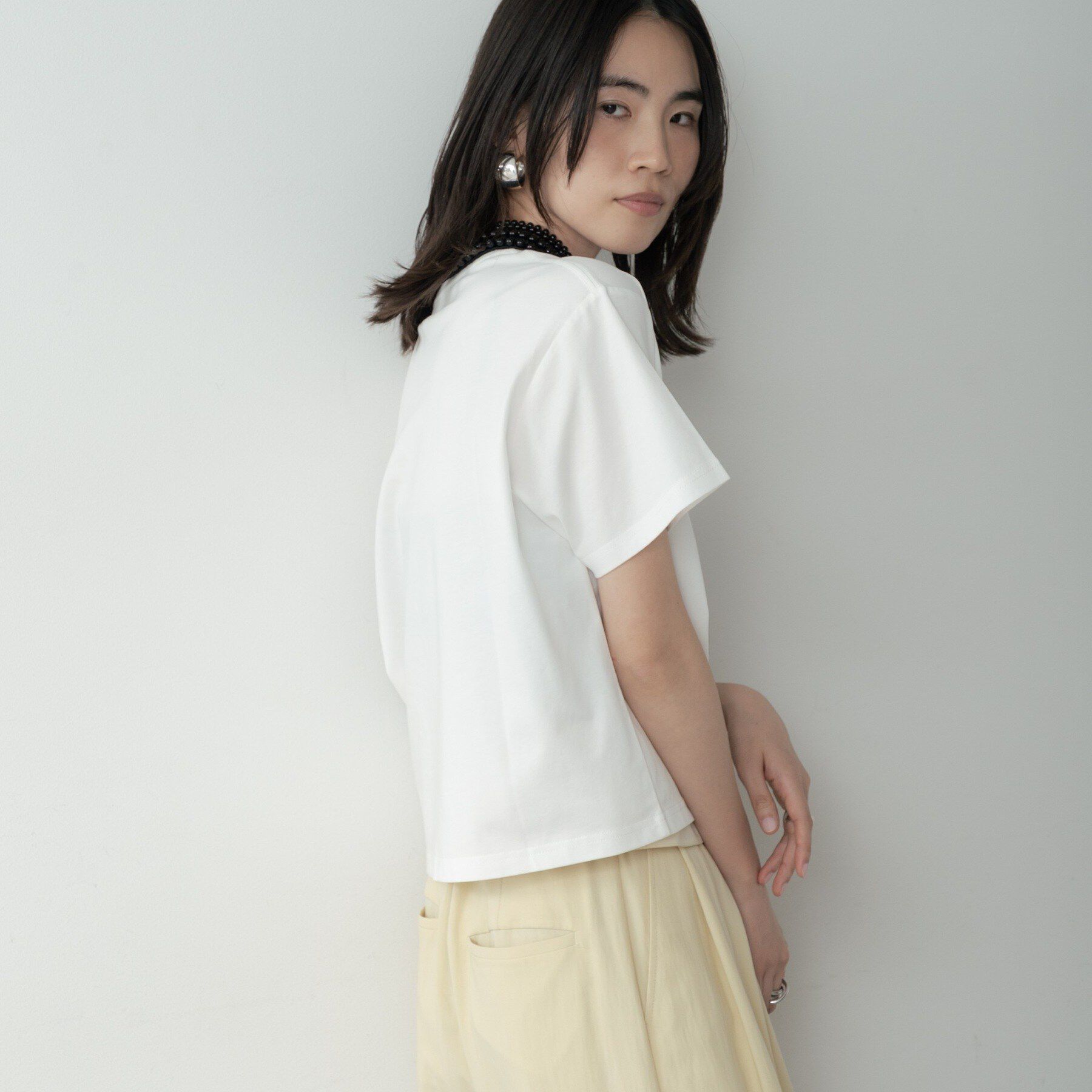 GALLEST「クルーネック刺繍Tシャツ」|Tシャツ・カットソー|