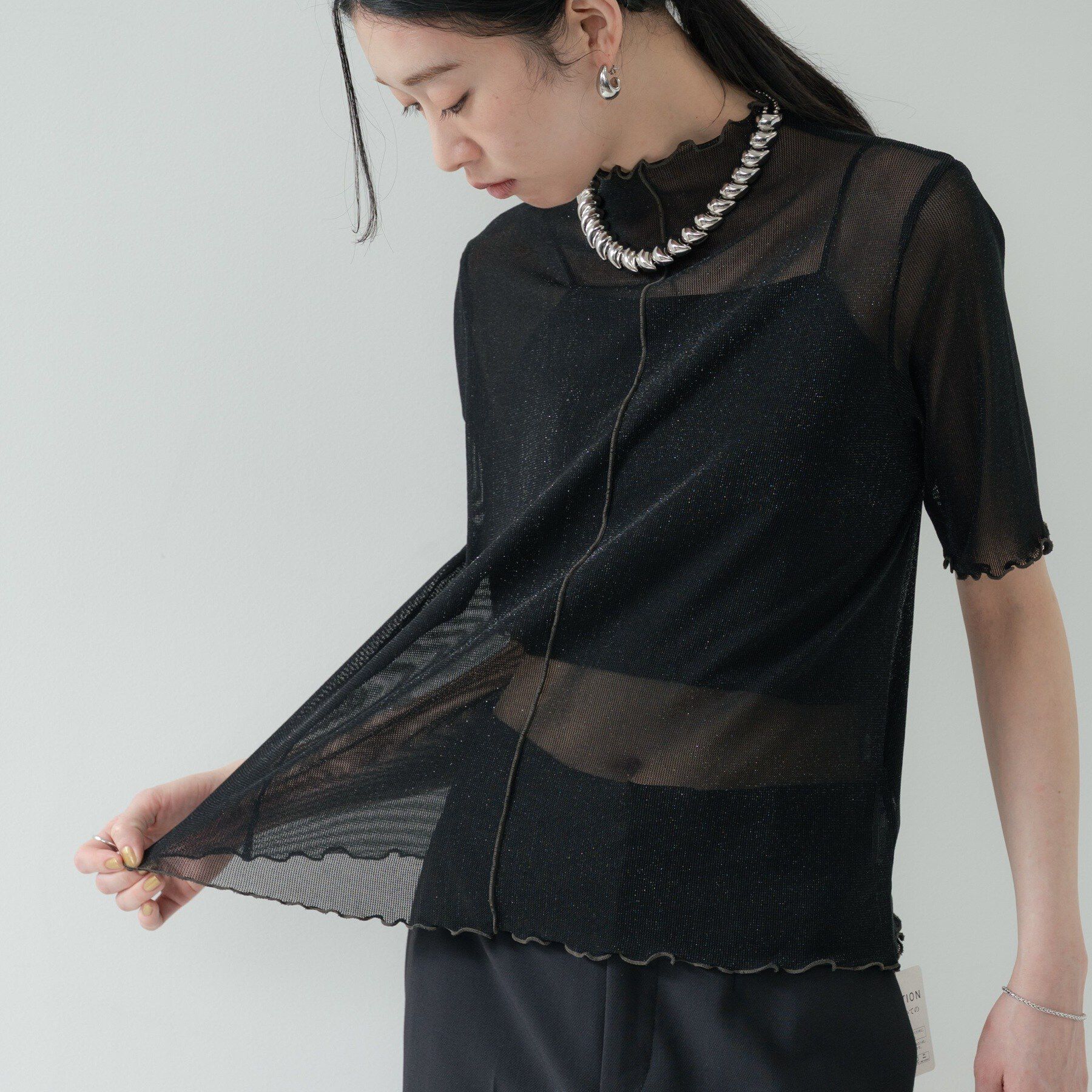 GALLEST「シアーラメカットソー」|Tシャツ・カットソー|