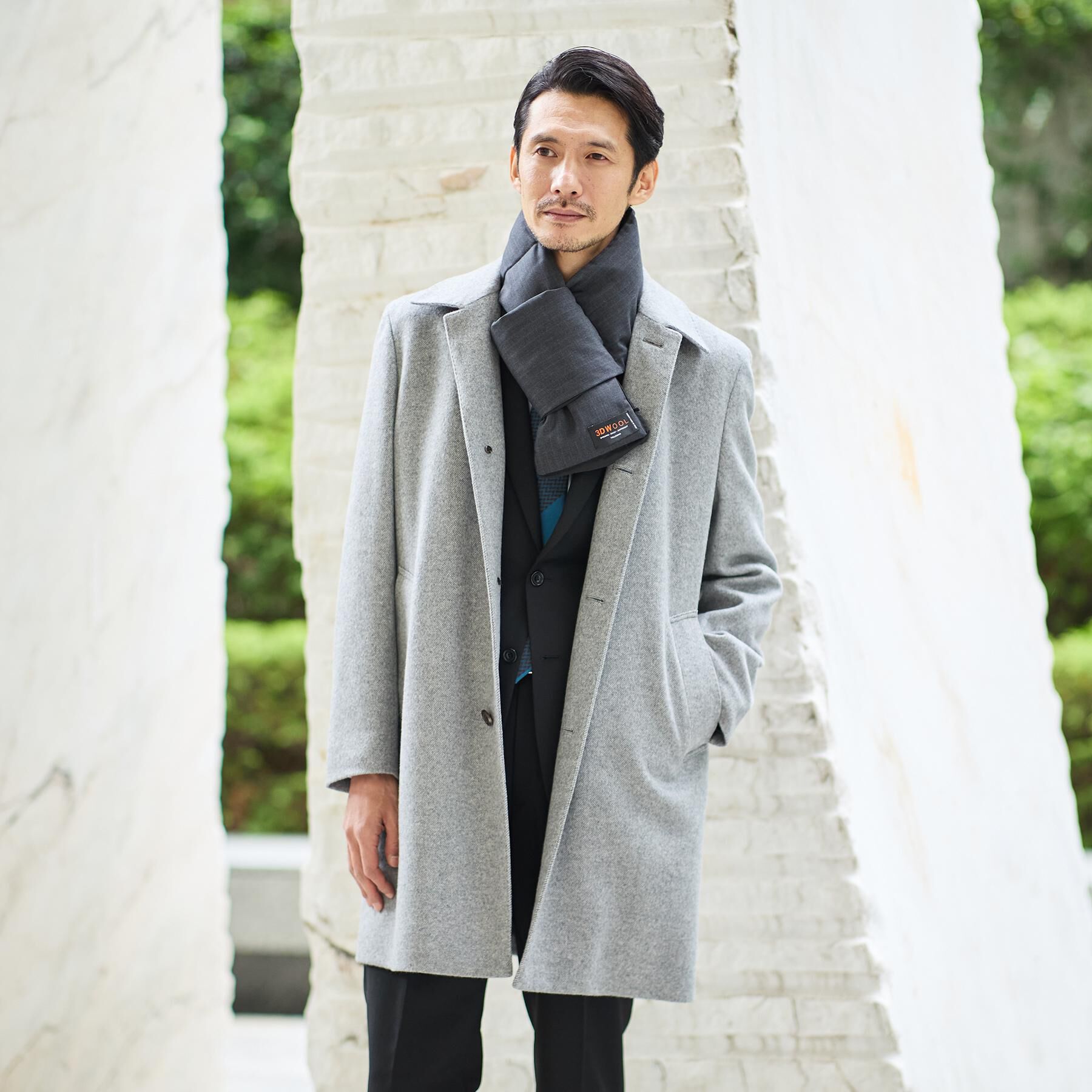 TAKEO KIKUCHI「カシミヤブレンド ビーバー調ステンカラーコート」|ステンカラーコート|