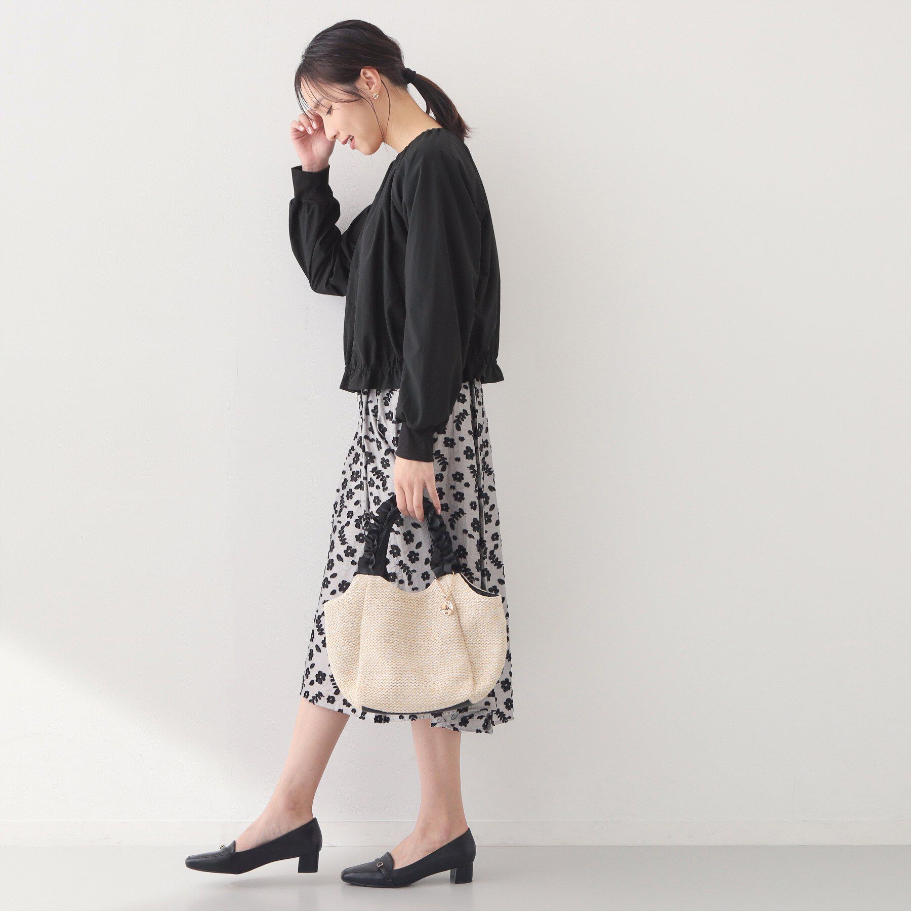 index「マイクロリサイクルポリエステルノーカラーブルゾン【洗濯機OK／接触冷感／防シワ】」|テーラードジャケット|