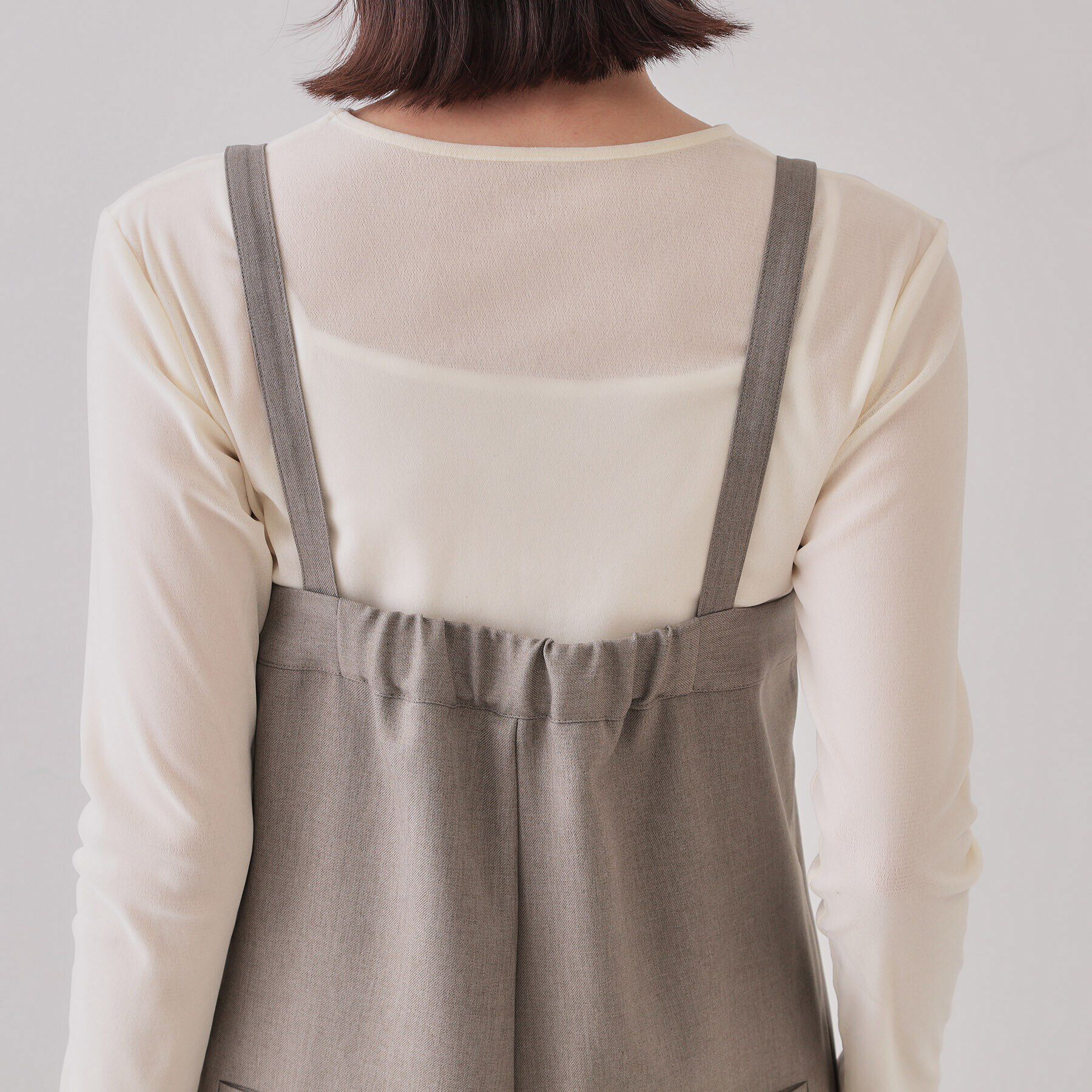 OPAQUE.CLIP「ベアサロペット【洗濯機洗い可】」|オールインワン|