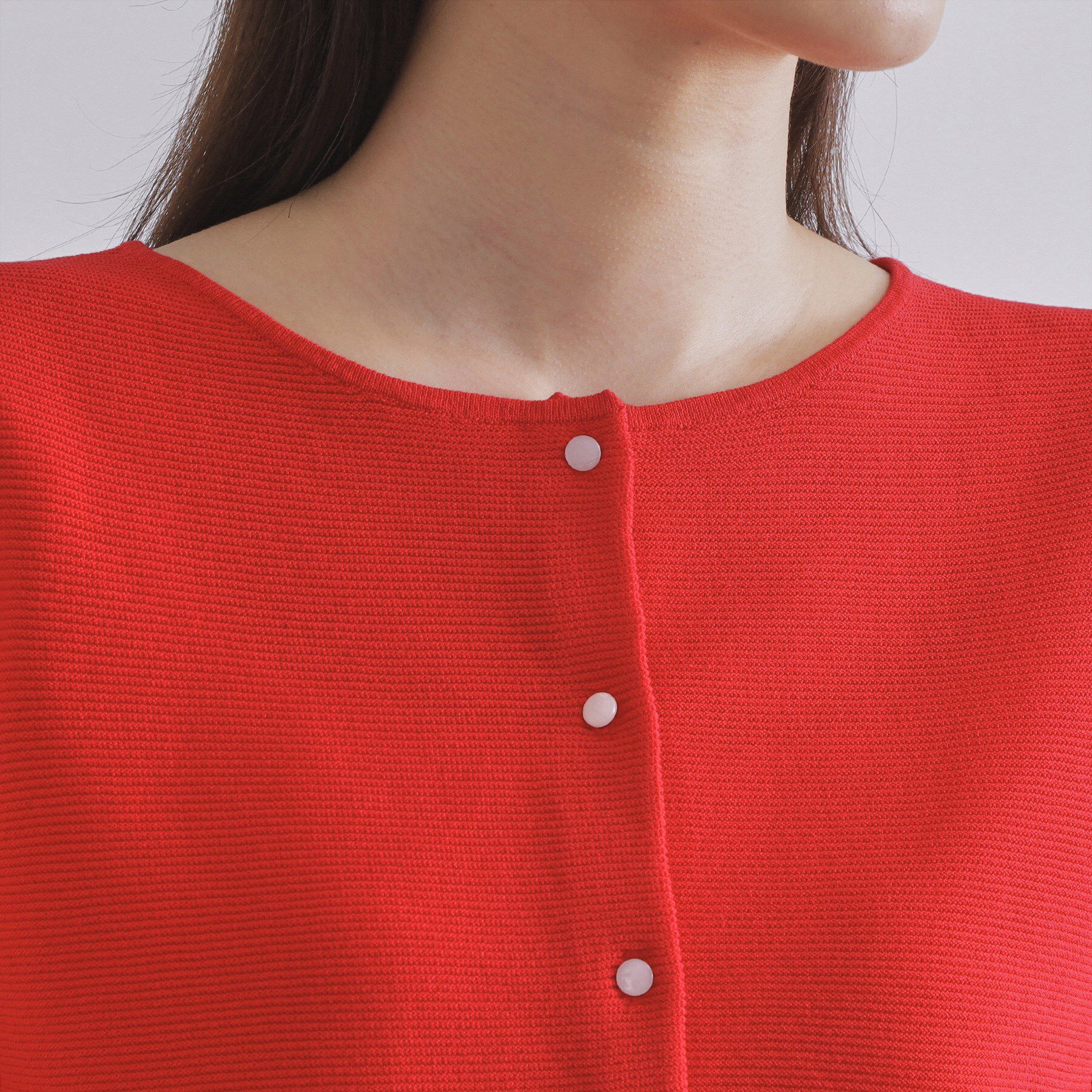 OPAQUE.CLIP「ガーダーニットカーディガン【UVケア/洗濯機洗い可】」|カーディガン|