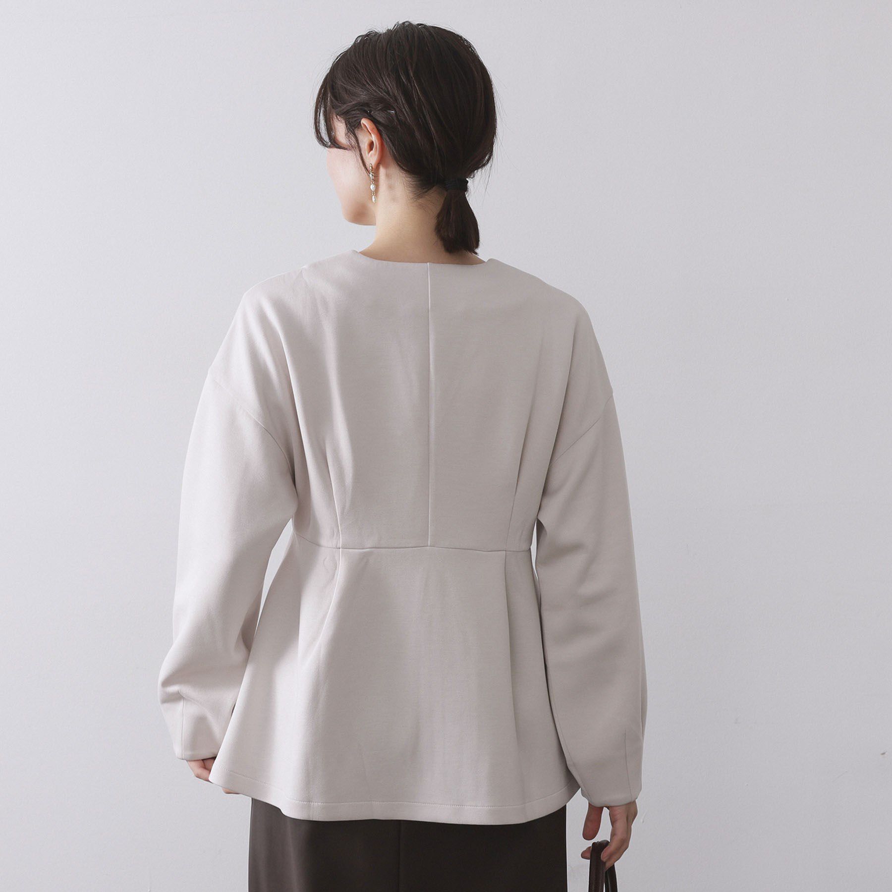 OPAQUE.CLIP「ペプラムカーディガン【UVケア/洗濯機OK】」|カーディガン|