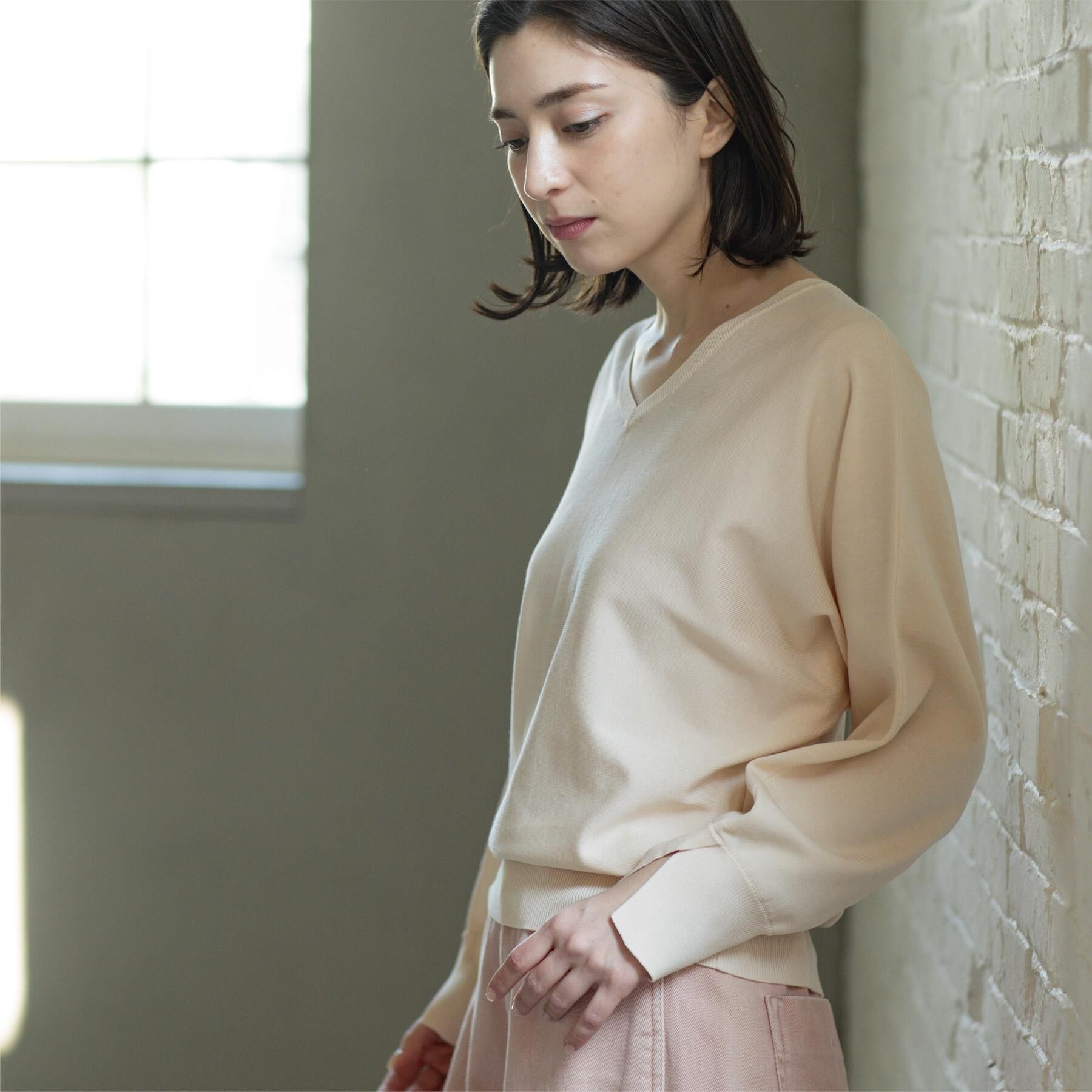 OPAQUE.CLIP「リラクシードルマンスリーブニット【洗濯機OK/抗ピル】」|ニット・セーター|