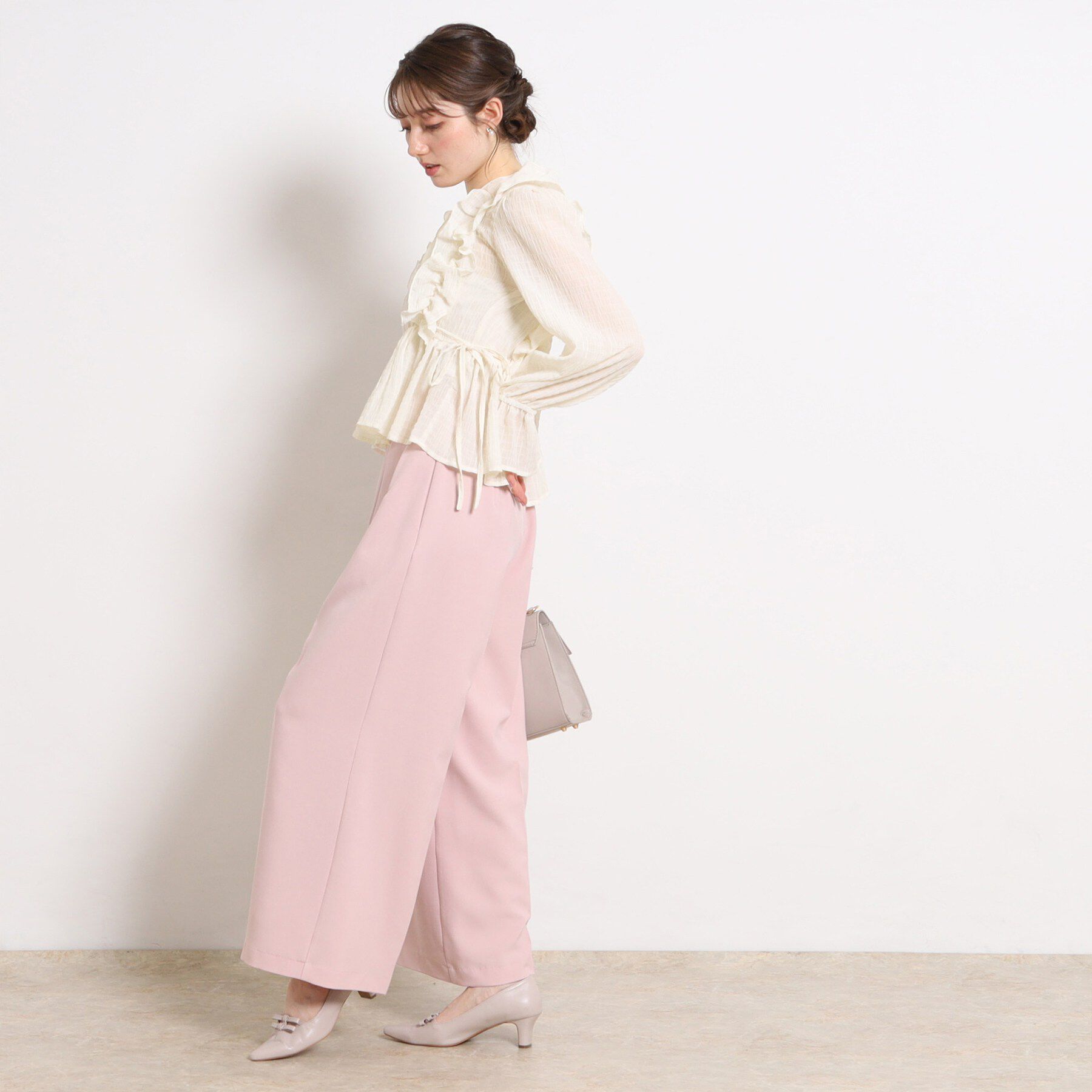 Couture broach「シアーシャーリングブラウス」|シャツ・ブラウス|