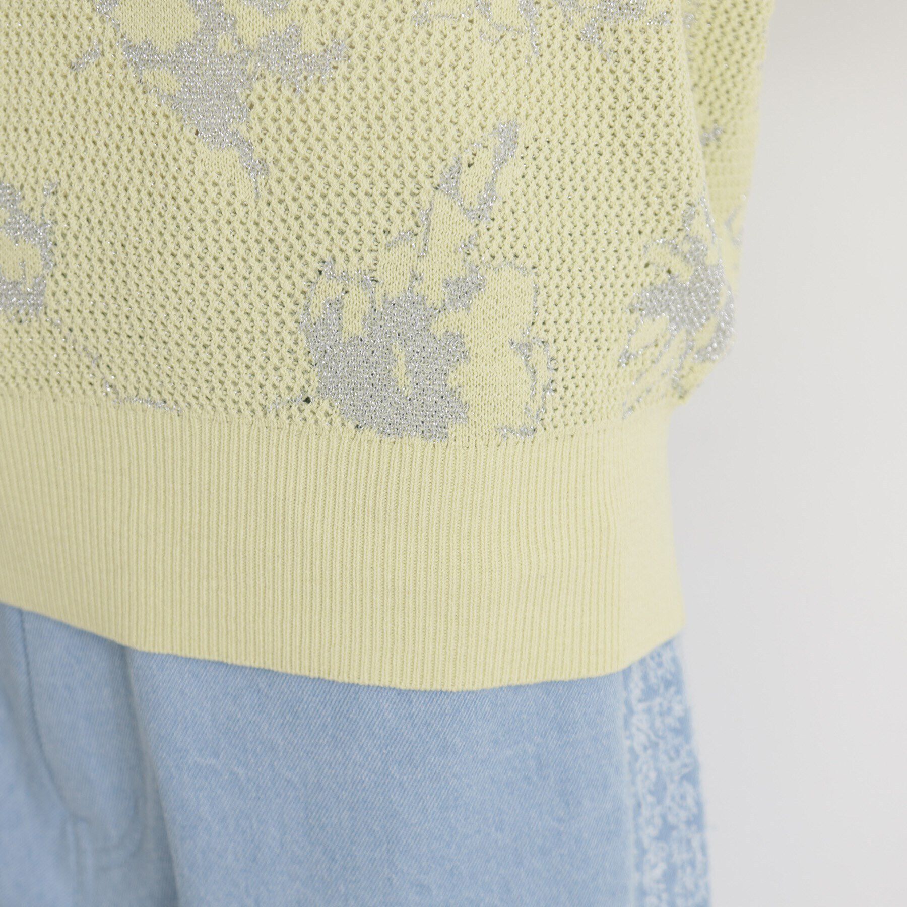 THE SHOP TK「花柄ジャカードニット【洗濯機OK】」|ニット・セーター|