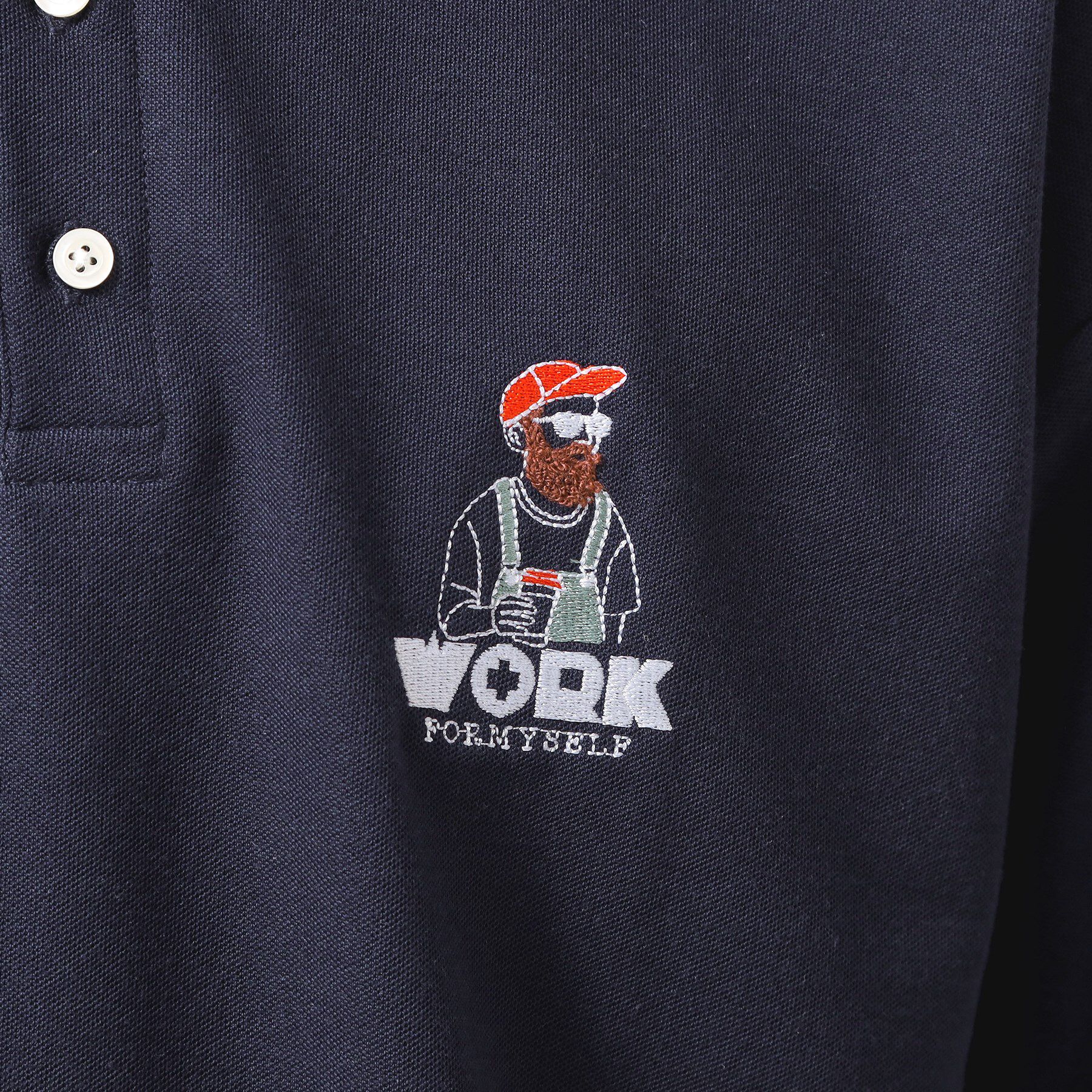 THE SHOP TK「サガラ刺繍半袖ポロシャツ　【洗濯機OK/ユニセックス】」|ポロシャツ|