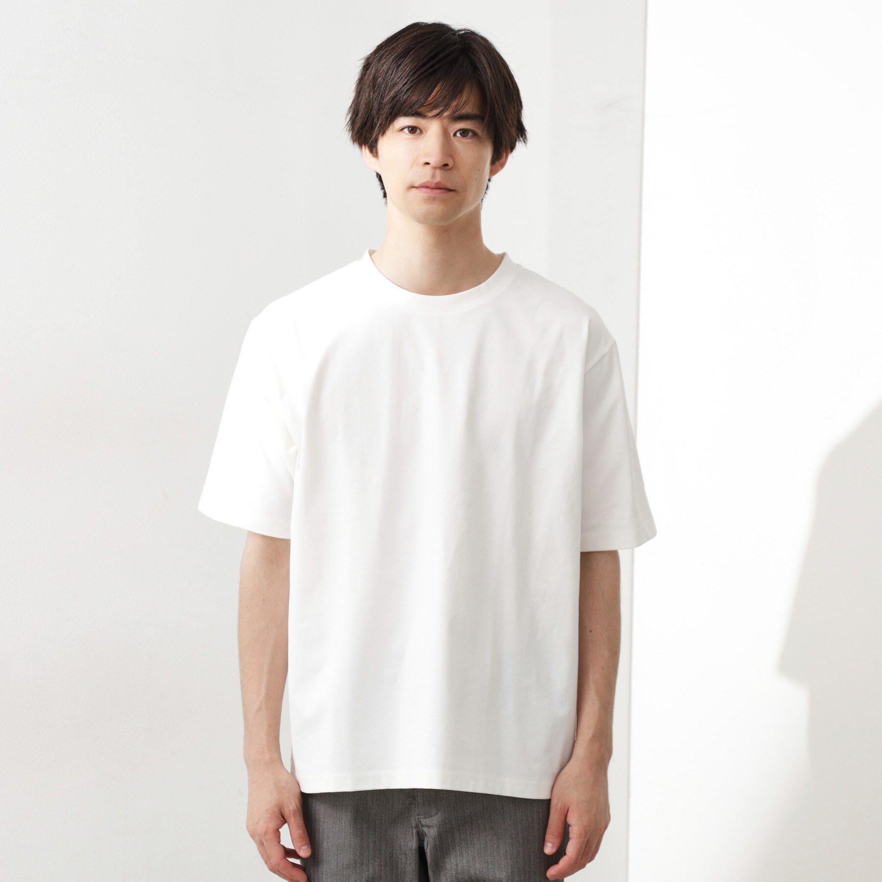 THE SHOP TK「【セットでお買い得！！】長袖カーディガン＋半袖Tシャツ　洗濯機OK/吸水速乾(Tシャツのみ)」|カーディガン|