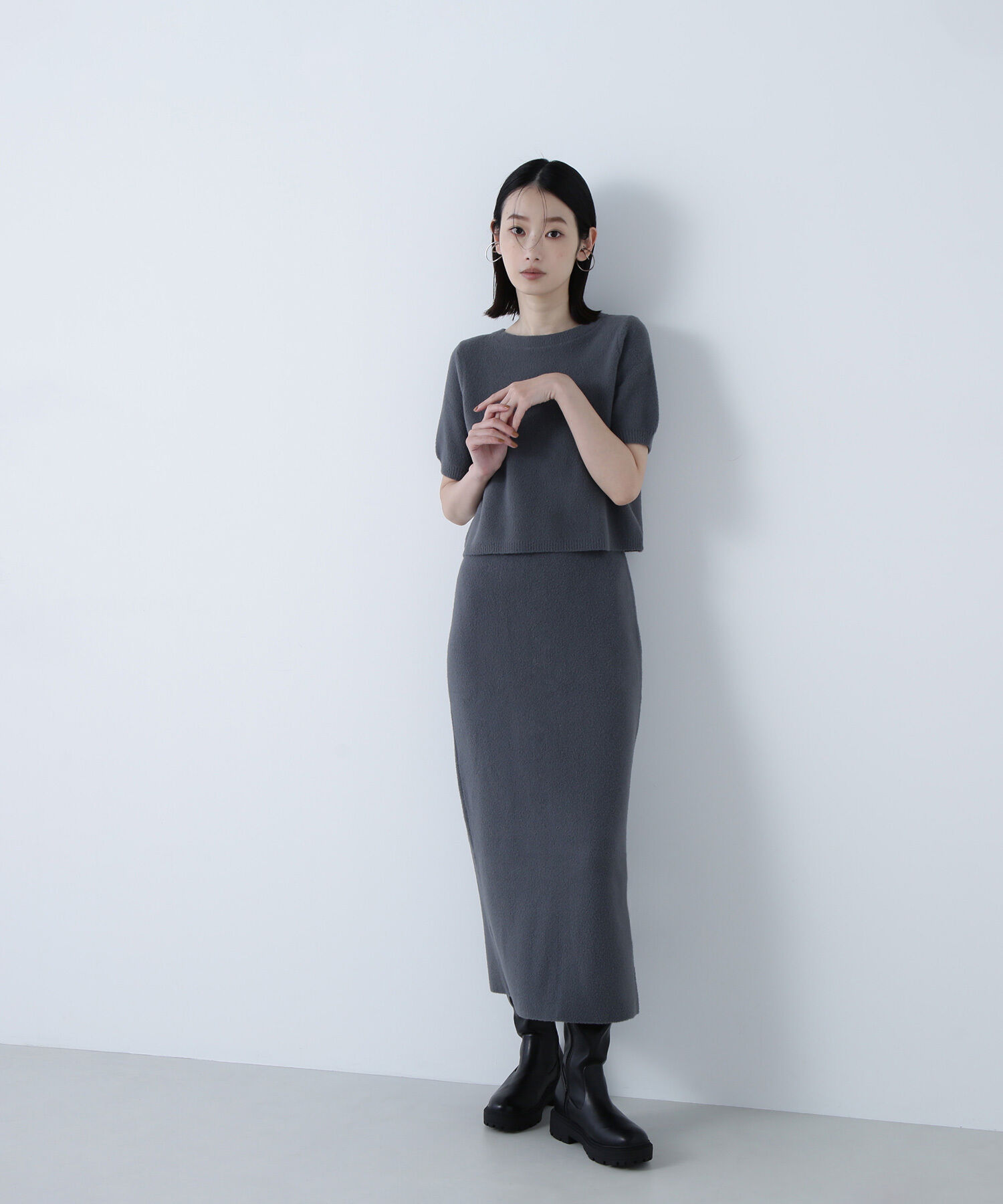  「フェザーニットセットアップ」|ワンピース|