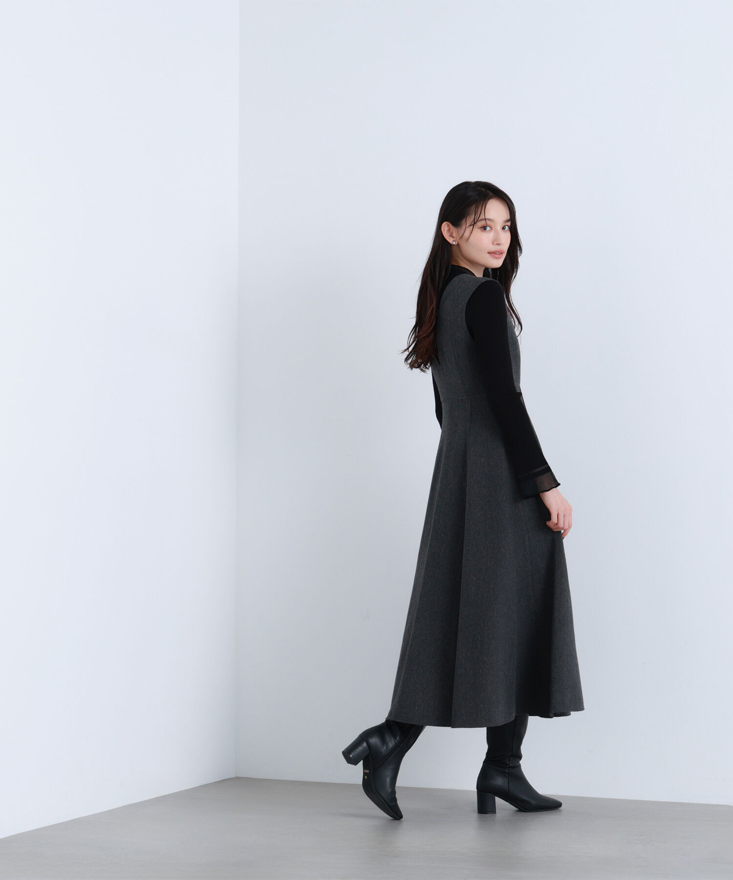  「&ldquo;さりげな&rdquo;シアースリーブニット」|ニット・セーター|