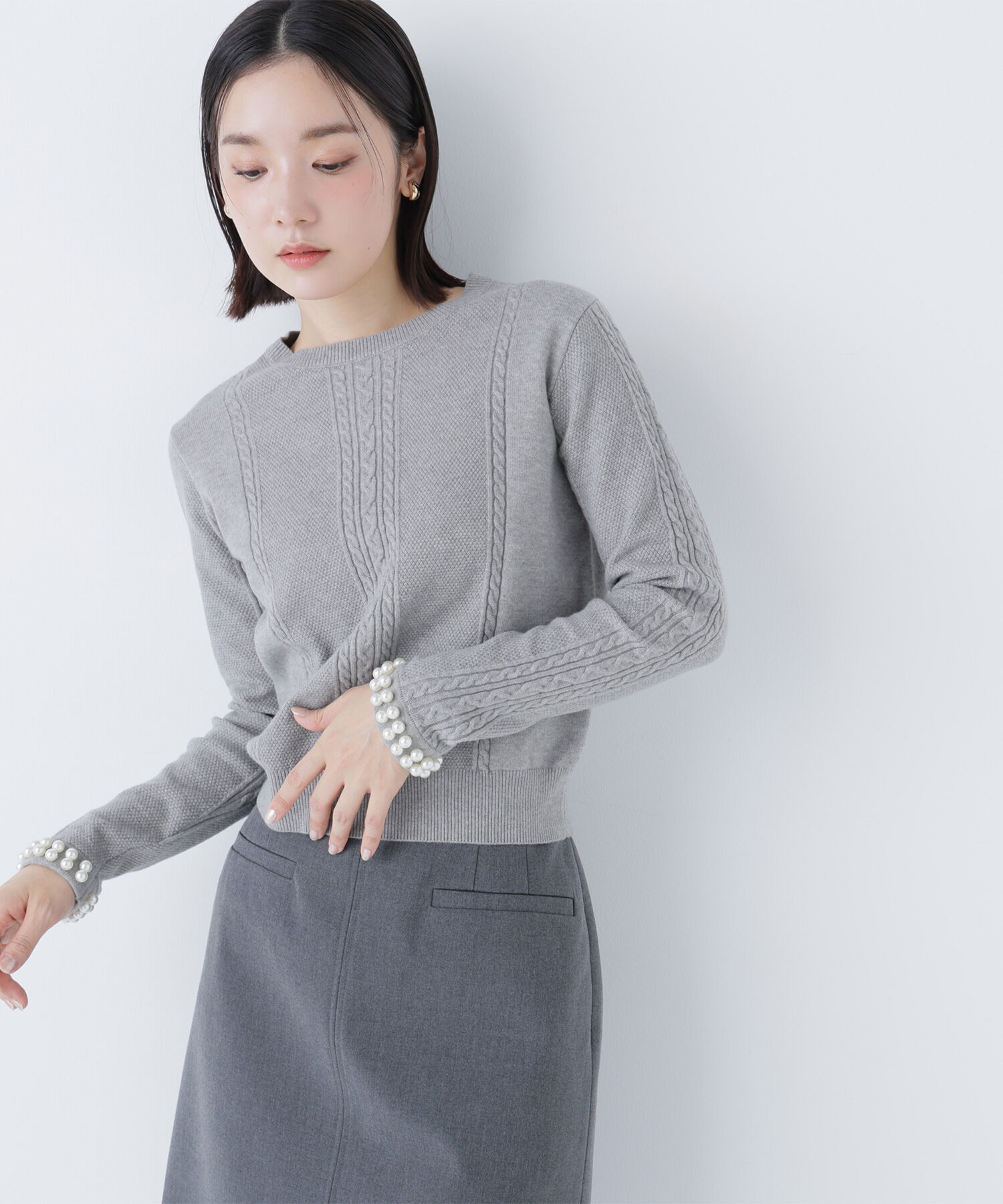  「パールブレスレットニット」|ニット・セーター|