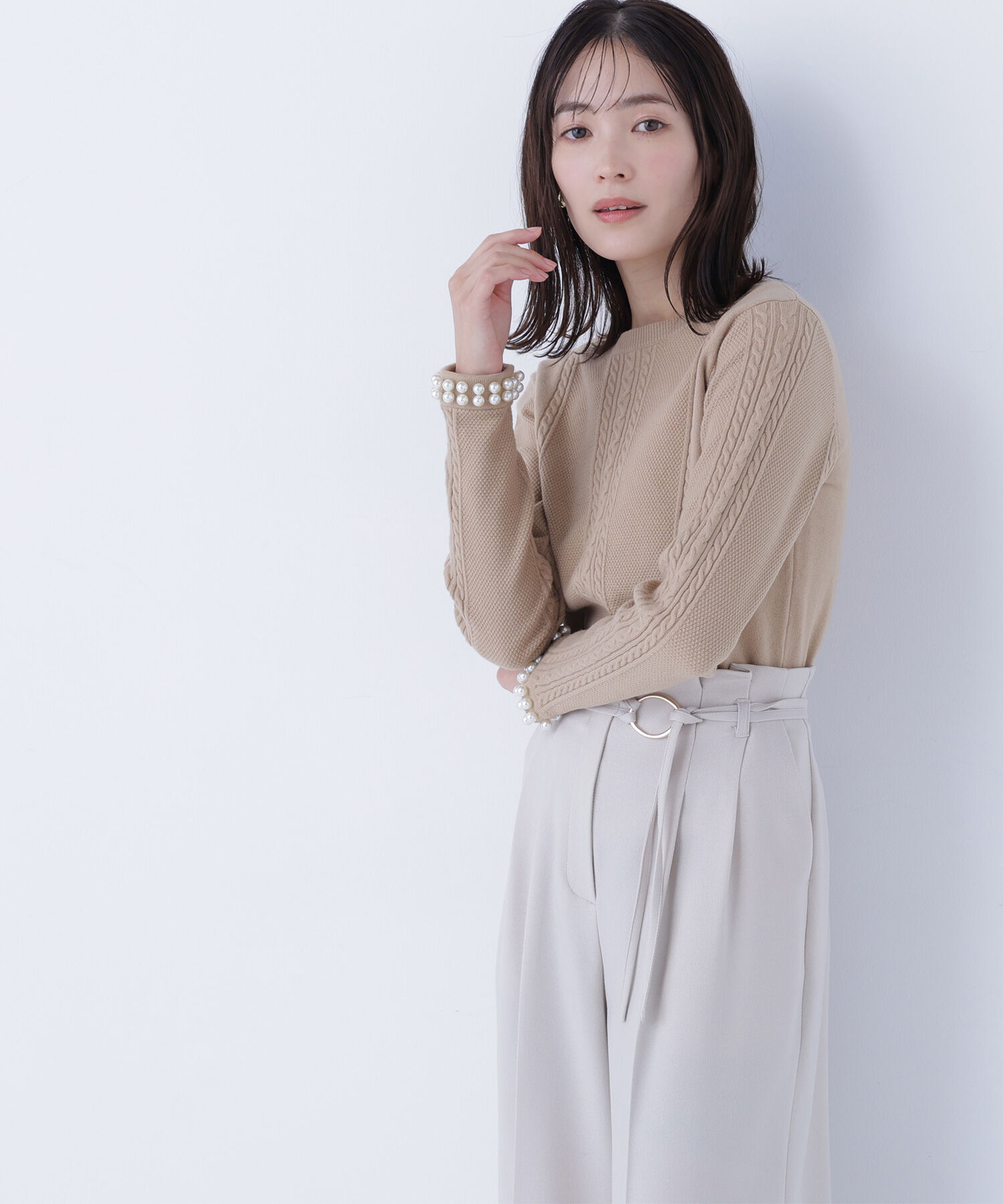  「パールブレスレットニット」|ニット・セーター|