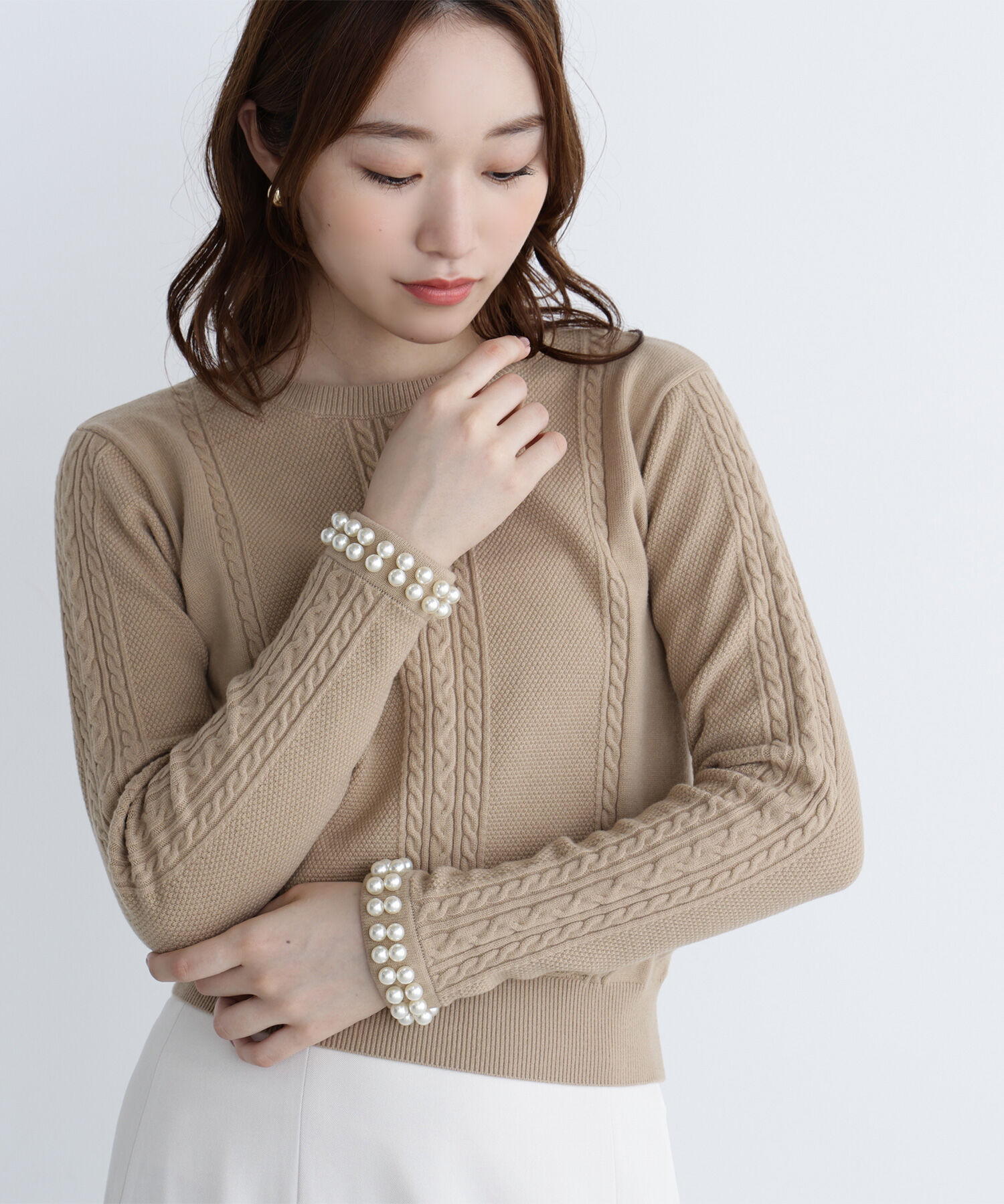  「パールブレスレットニット」|ニット・セーター|