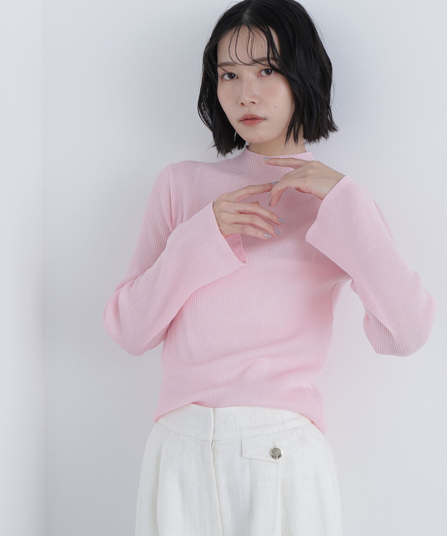  「〈N.〉シアーリブニット」|ニット・セーター|