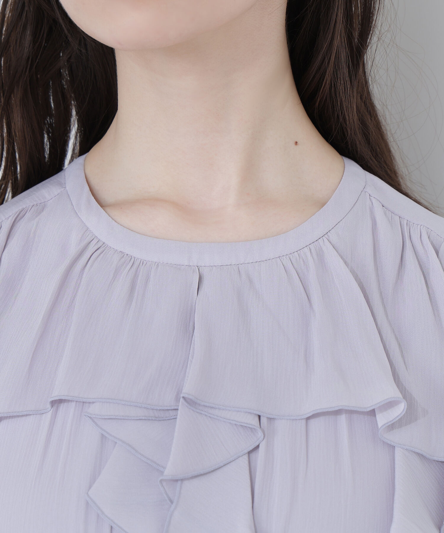  「ラッフルデザインワンピース」|ワンピース|