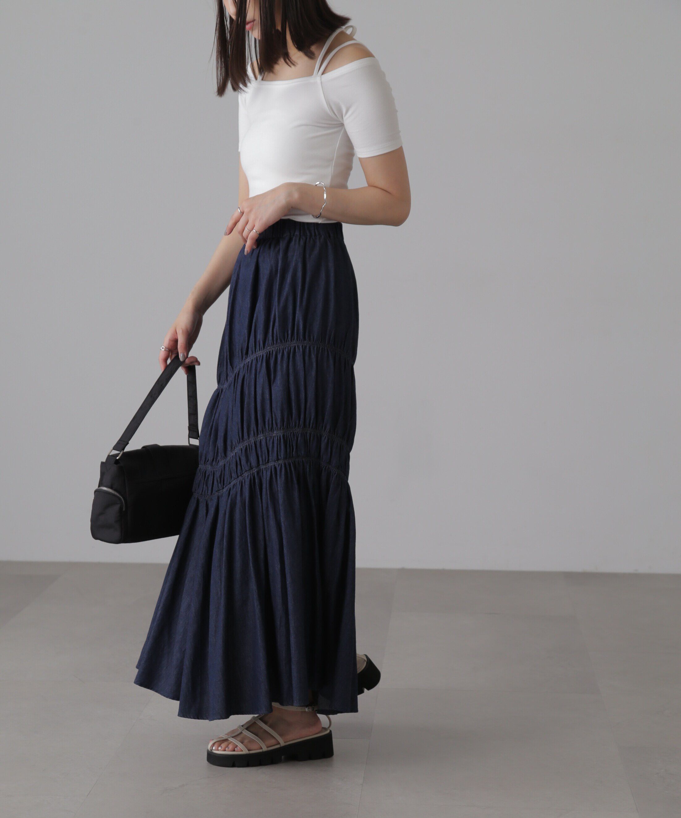  「オフショルホルターネックカットソー」|Tシャツ・カットソー|