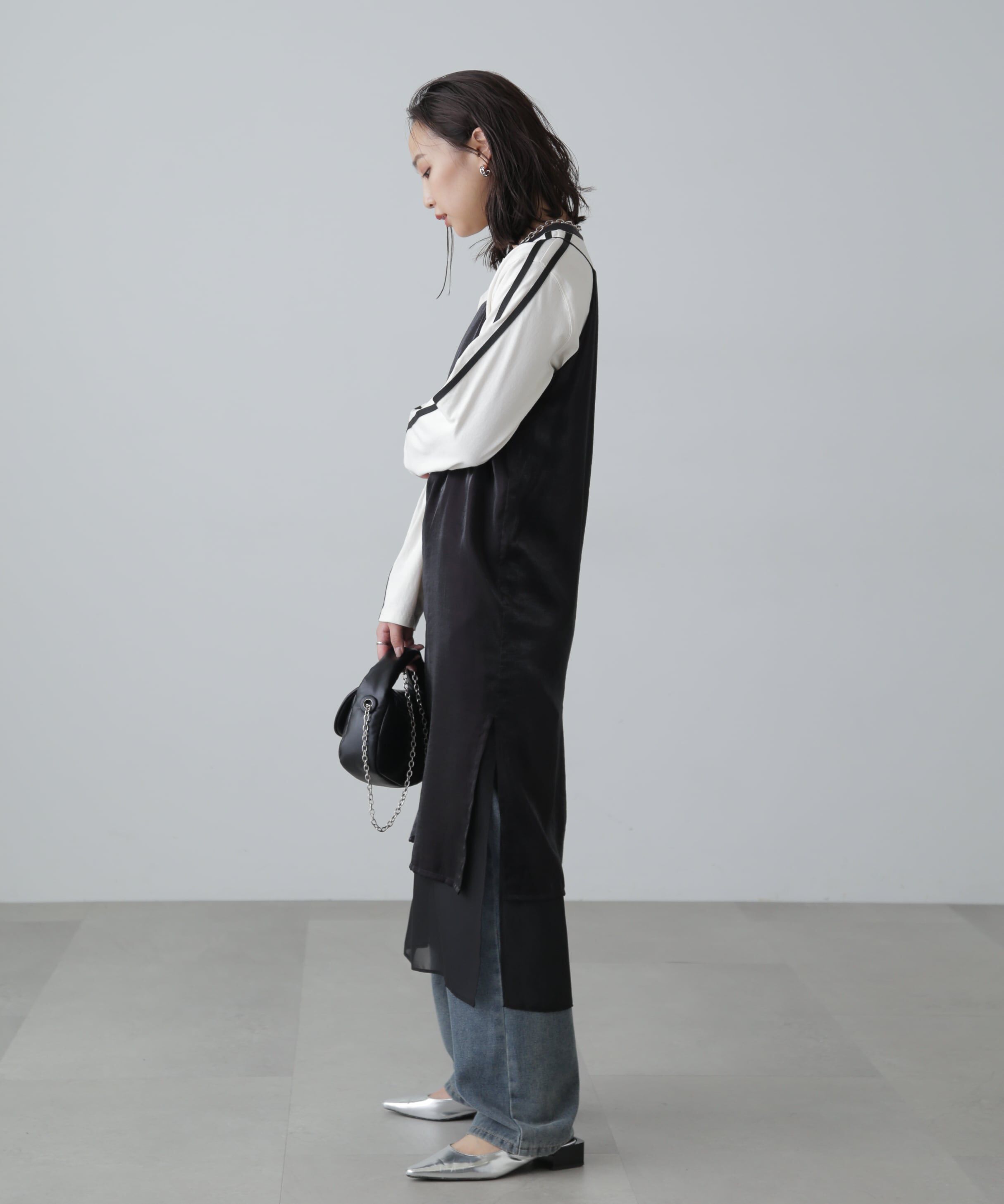  「レイヤードナローキャミワンピース」|ワンピース|