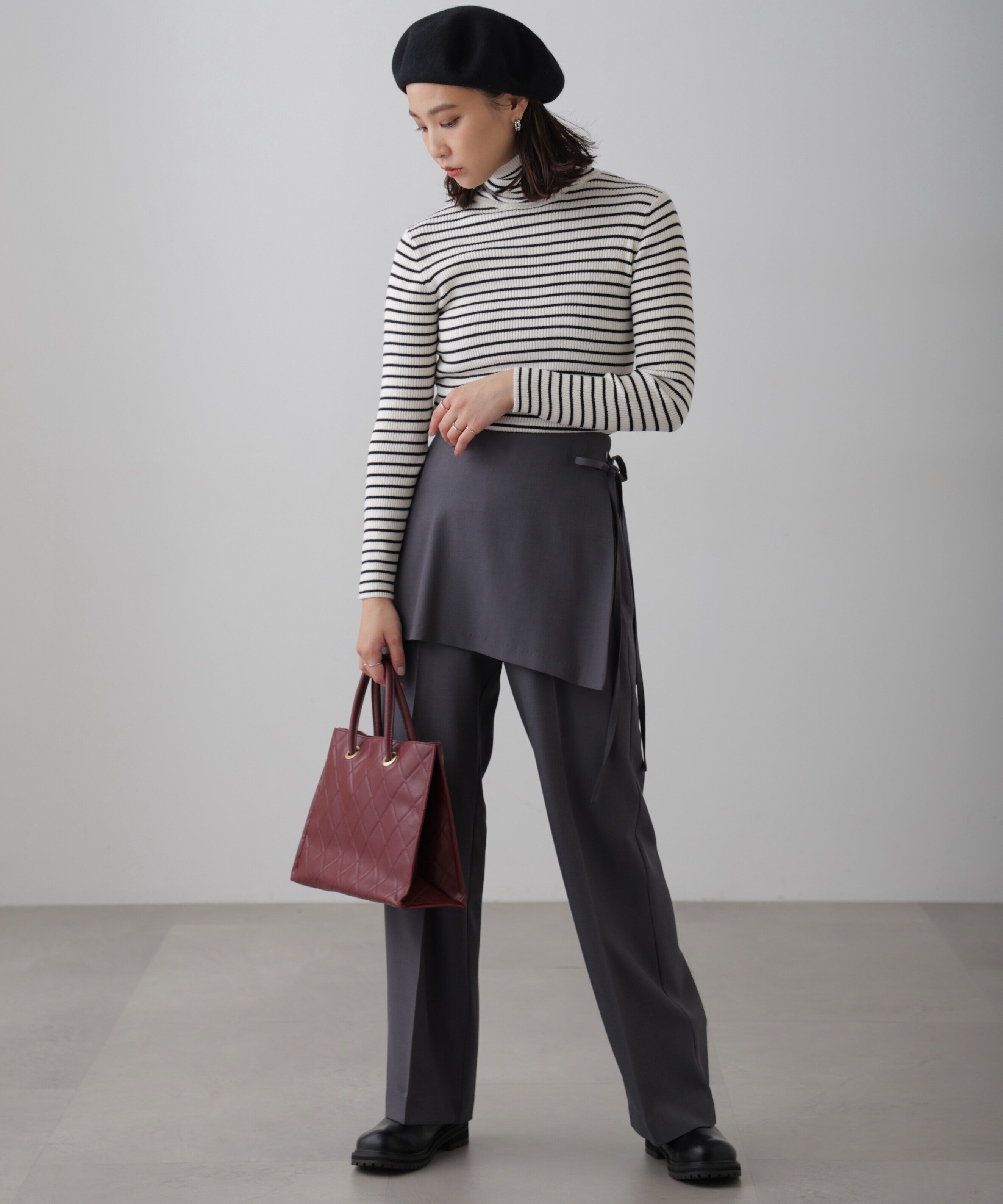  「タートルネックリブニット」|ニット・セーター|