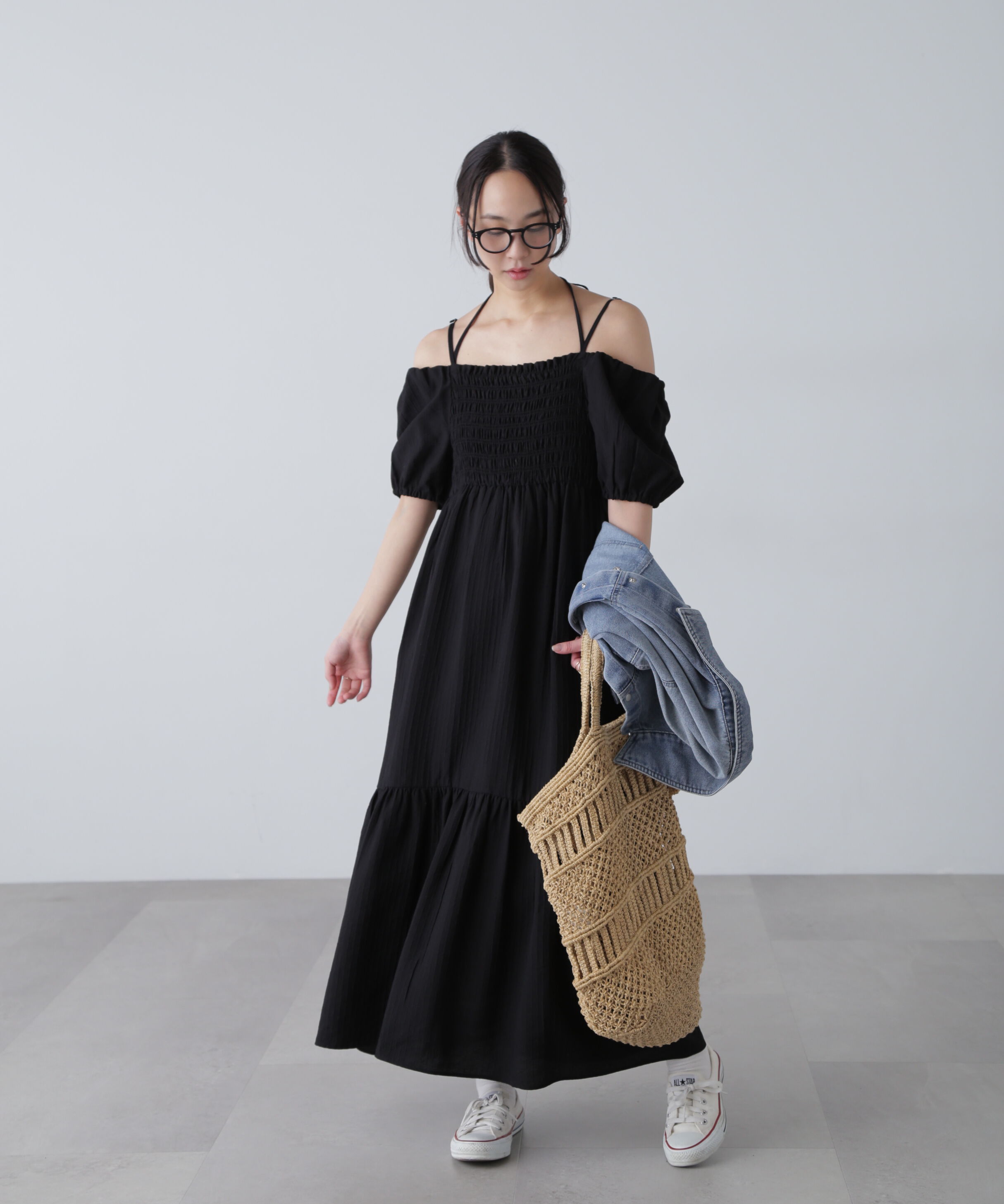  「シャーリング２ＷＡＹオフショルワンピース」|ワンピース|