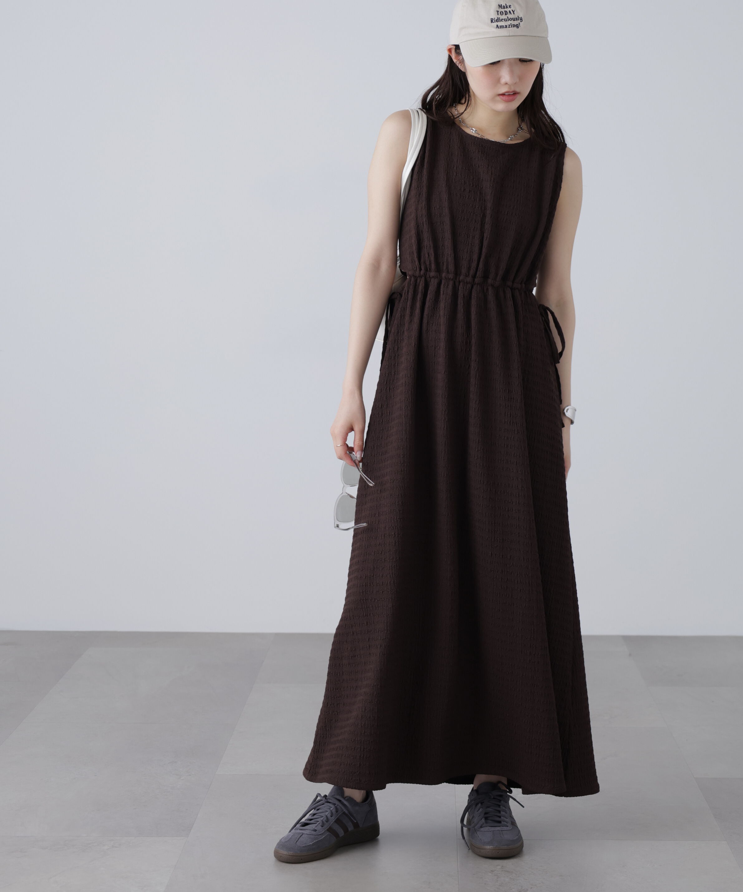  「サイドカットノースリカットソーワンピース」|ワンピース|