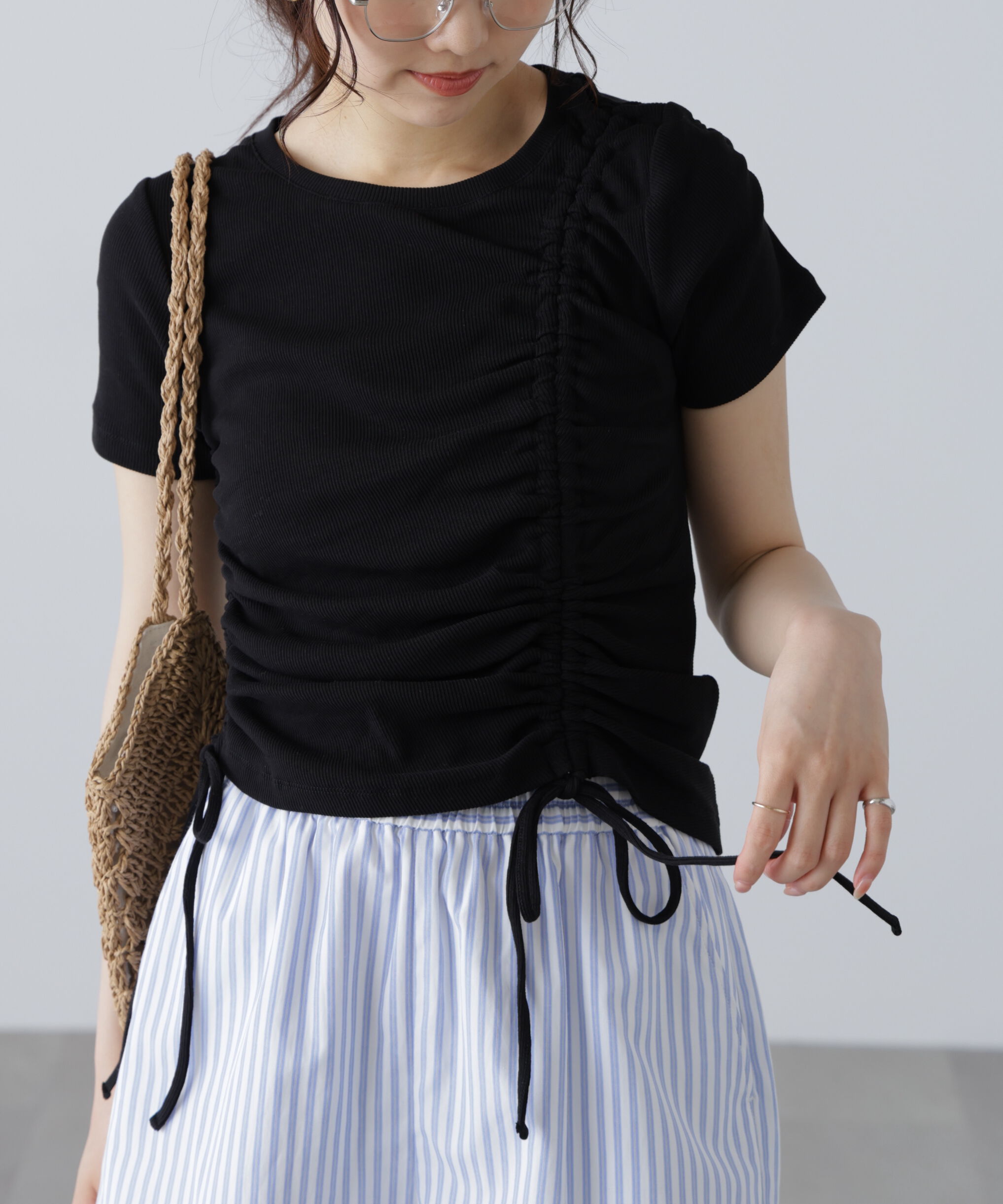  「アシメドロストリブカットソー」|Tシャツ・カットソー|