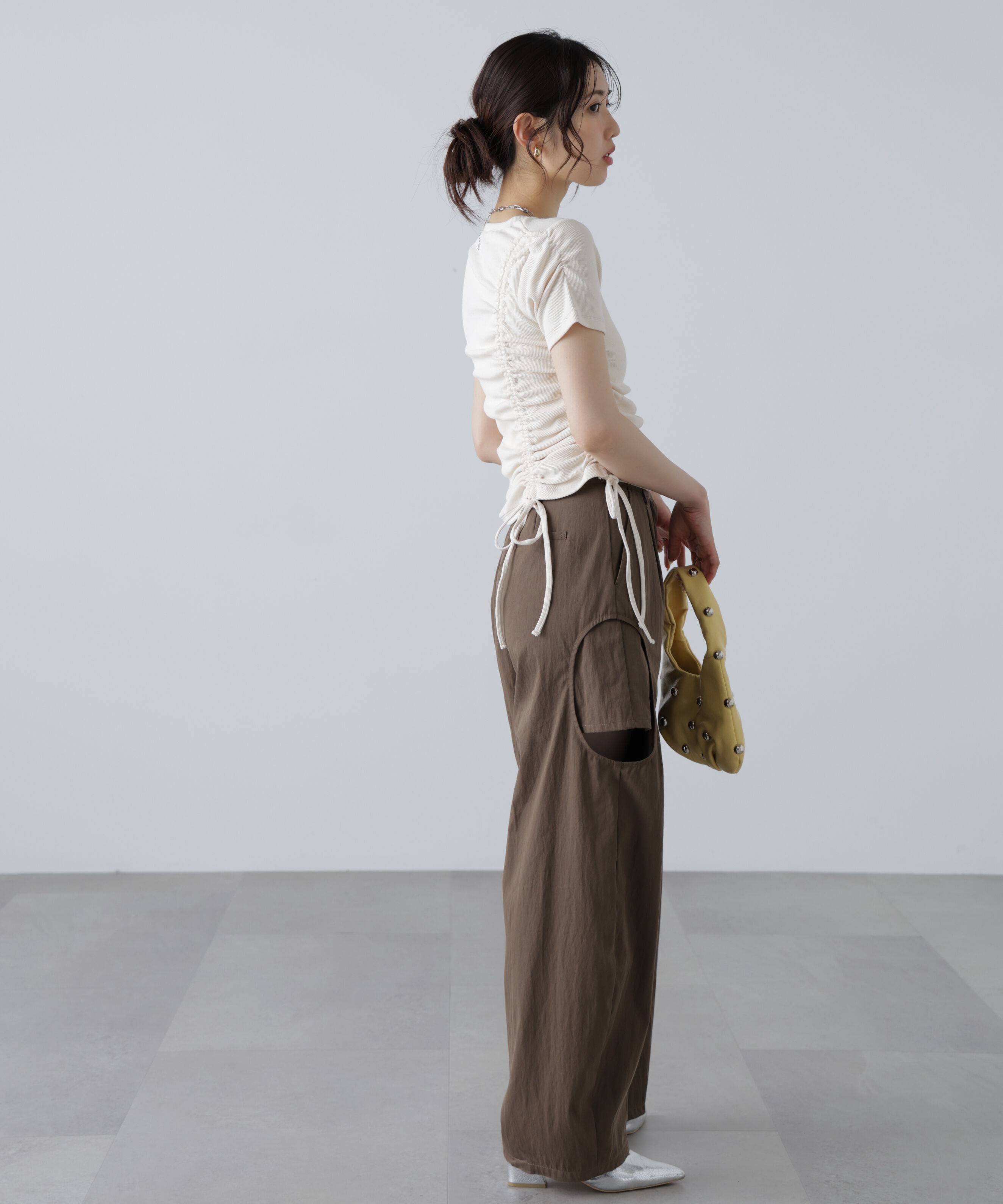  「アシメドロストリブカットソー」|Tシャツ・カットソー|