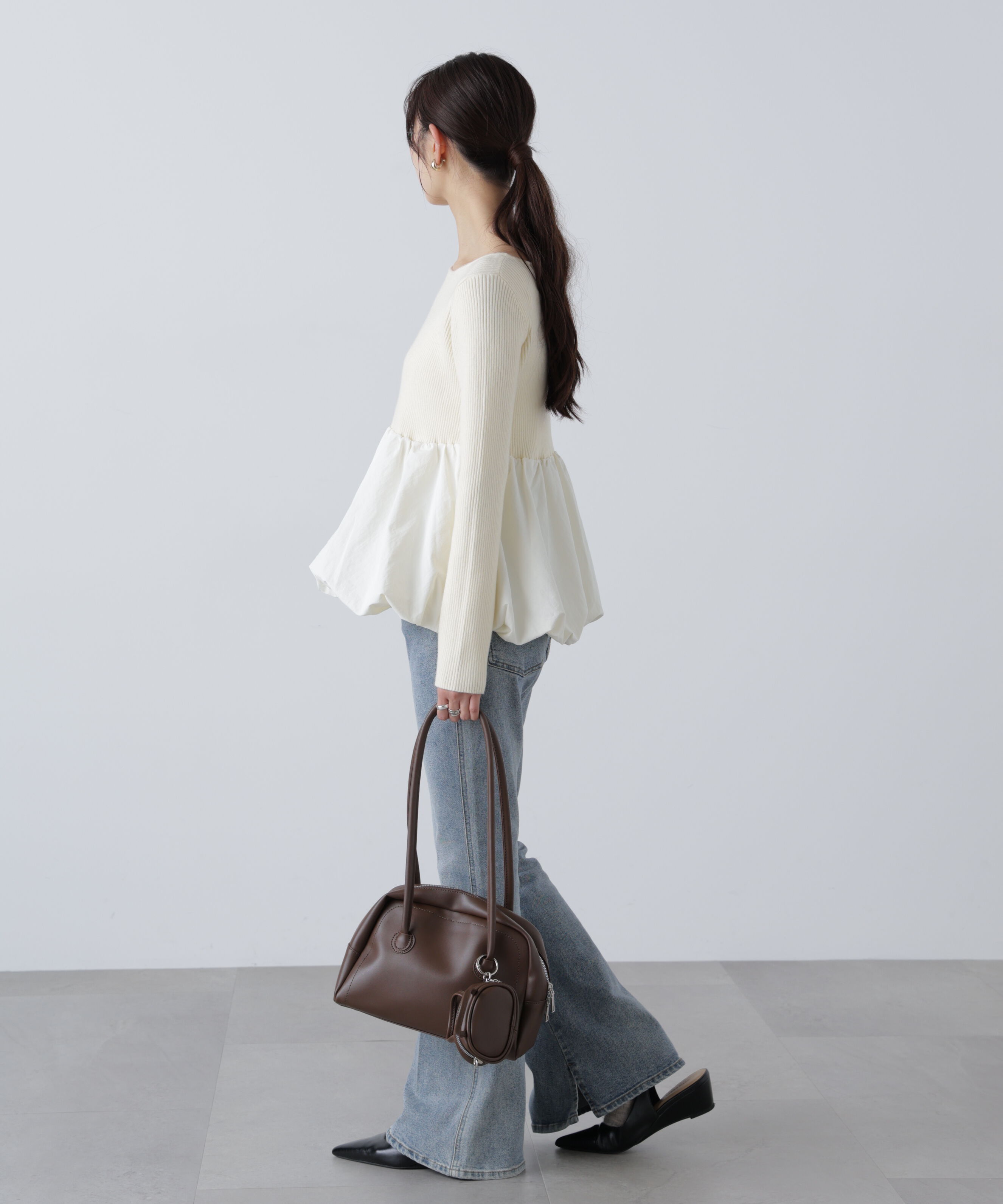  「ペプラムバルーンニット」|ニット・セーター|