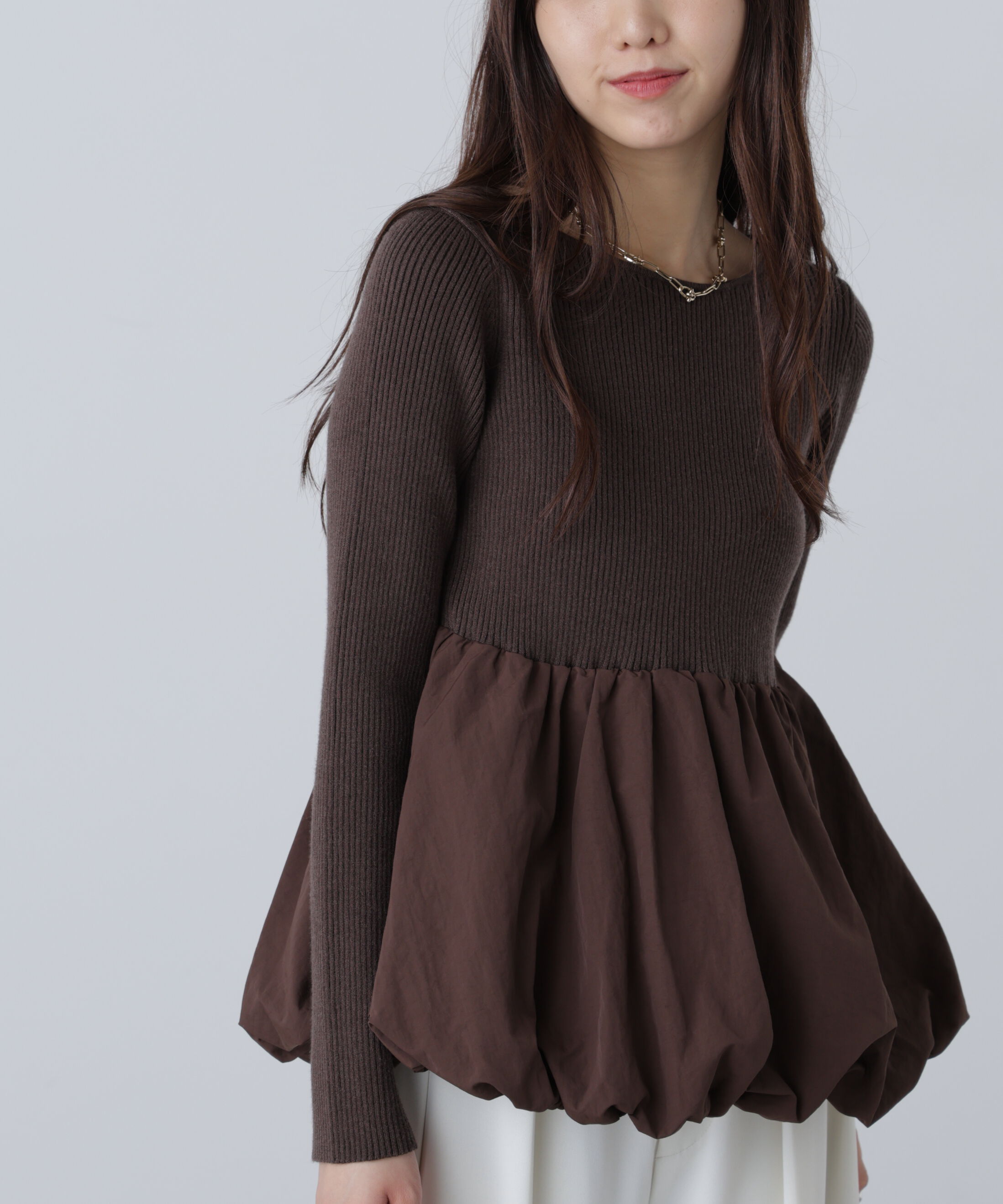  「ペプラムバルーンニット」|ニット・セーター|