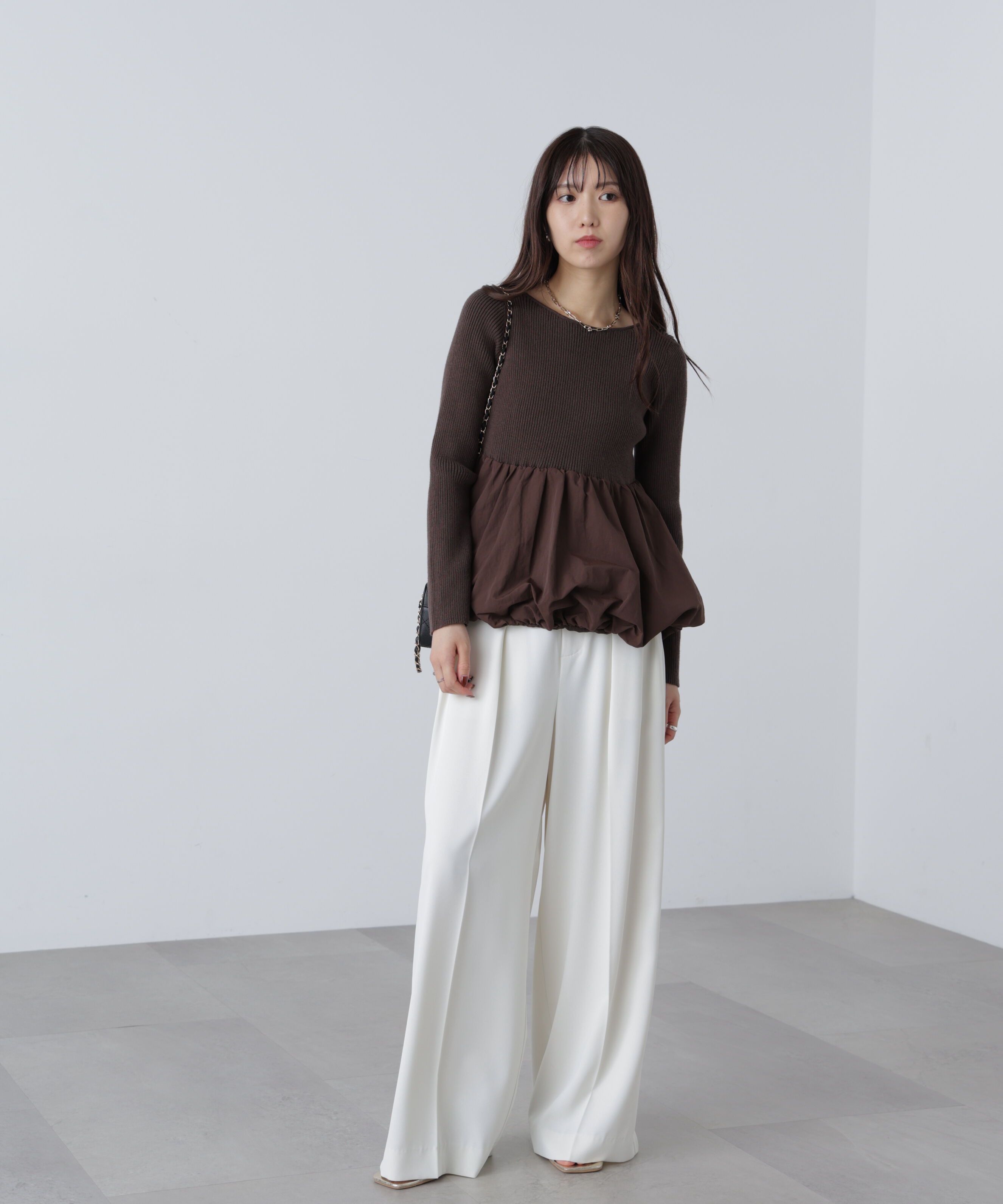  「ペプラムバルーンニット」|ニット・セーター|