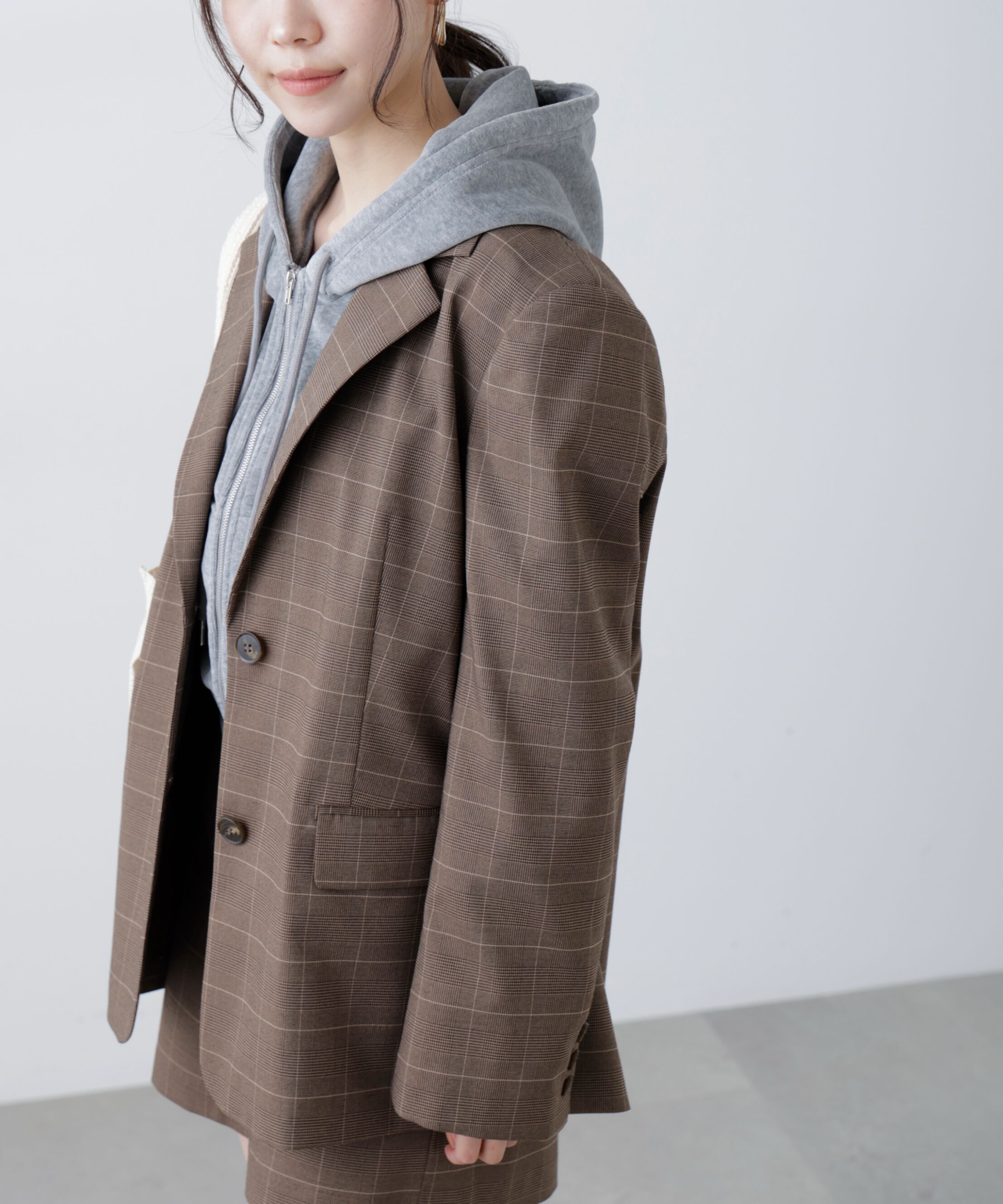  「〈セットアップ対応〉オーバーサイズシングルジャケット」|その他|