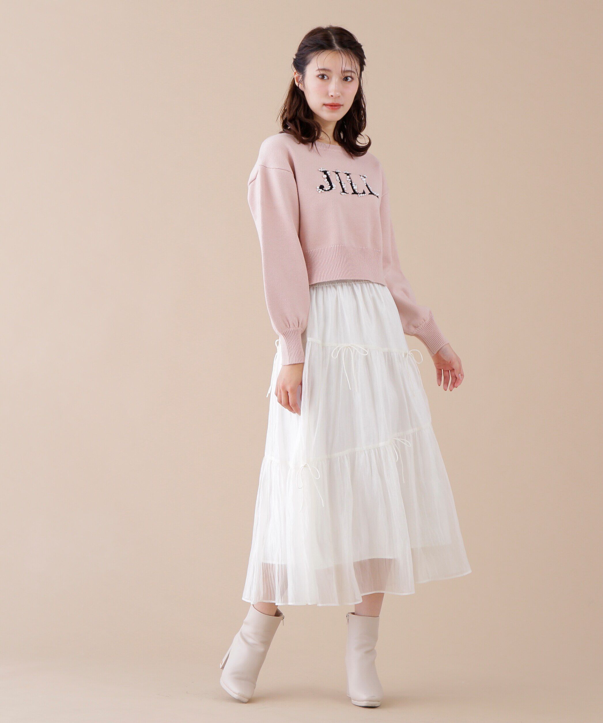  「ロゴジャガードビジューニット」|ニット・セーター|