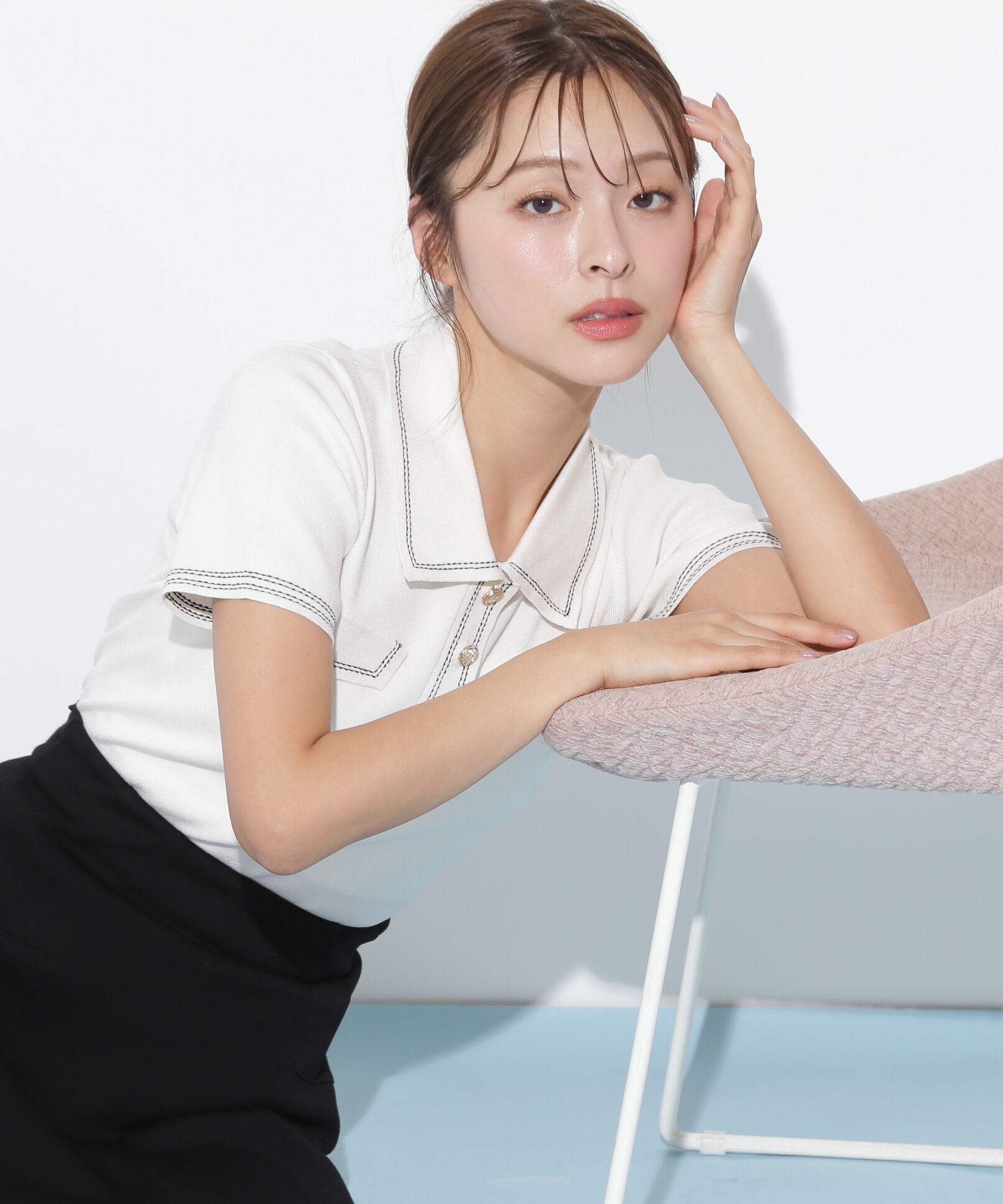  「ステッチポロニット」|ニット・セーター|