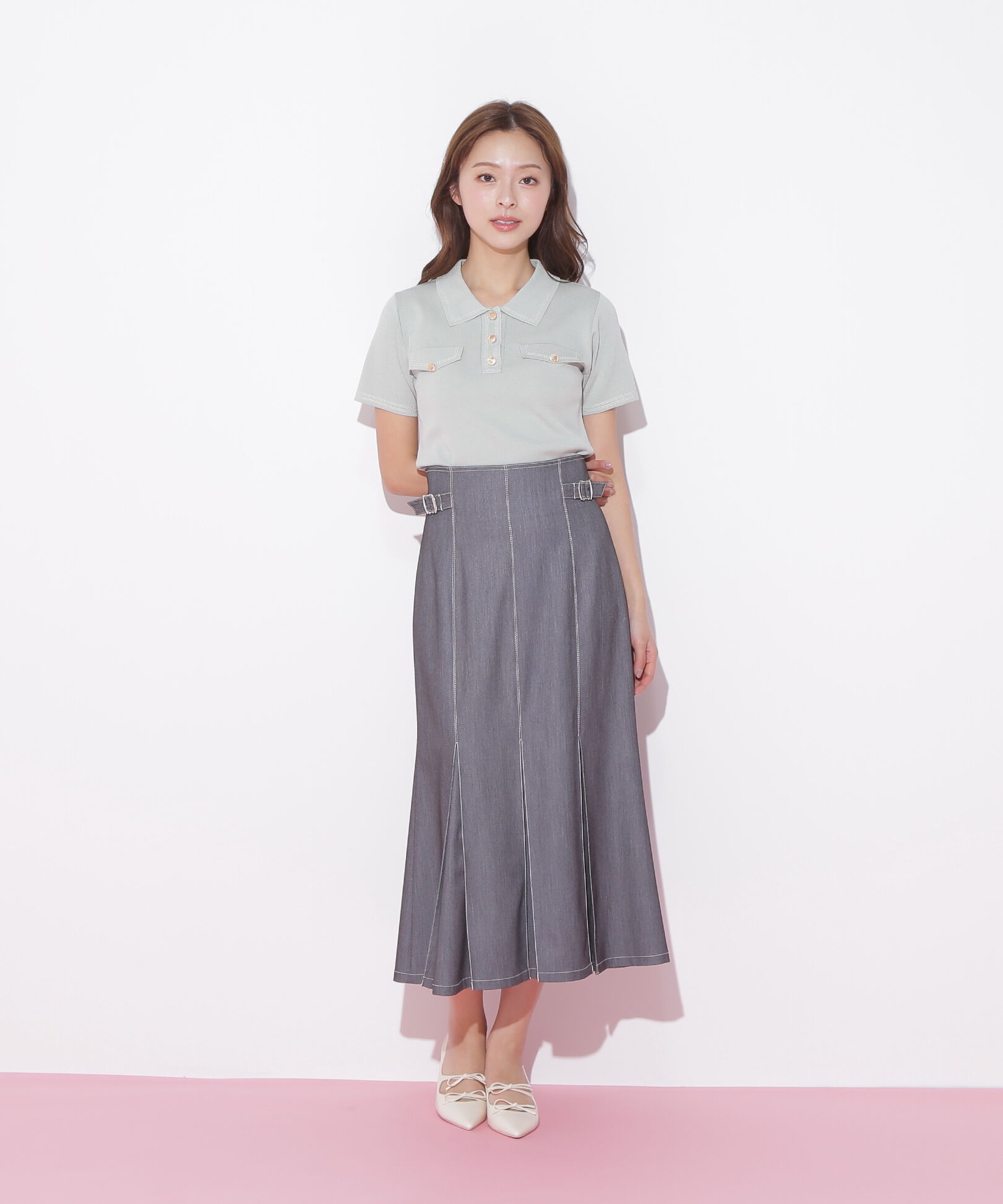  「ステッチポロニット」|ニット・セーター|