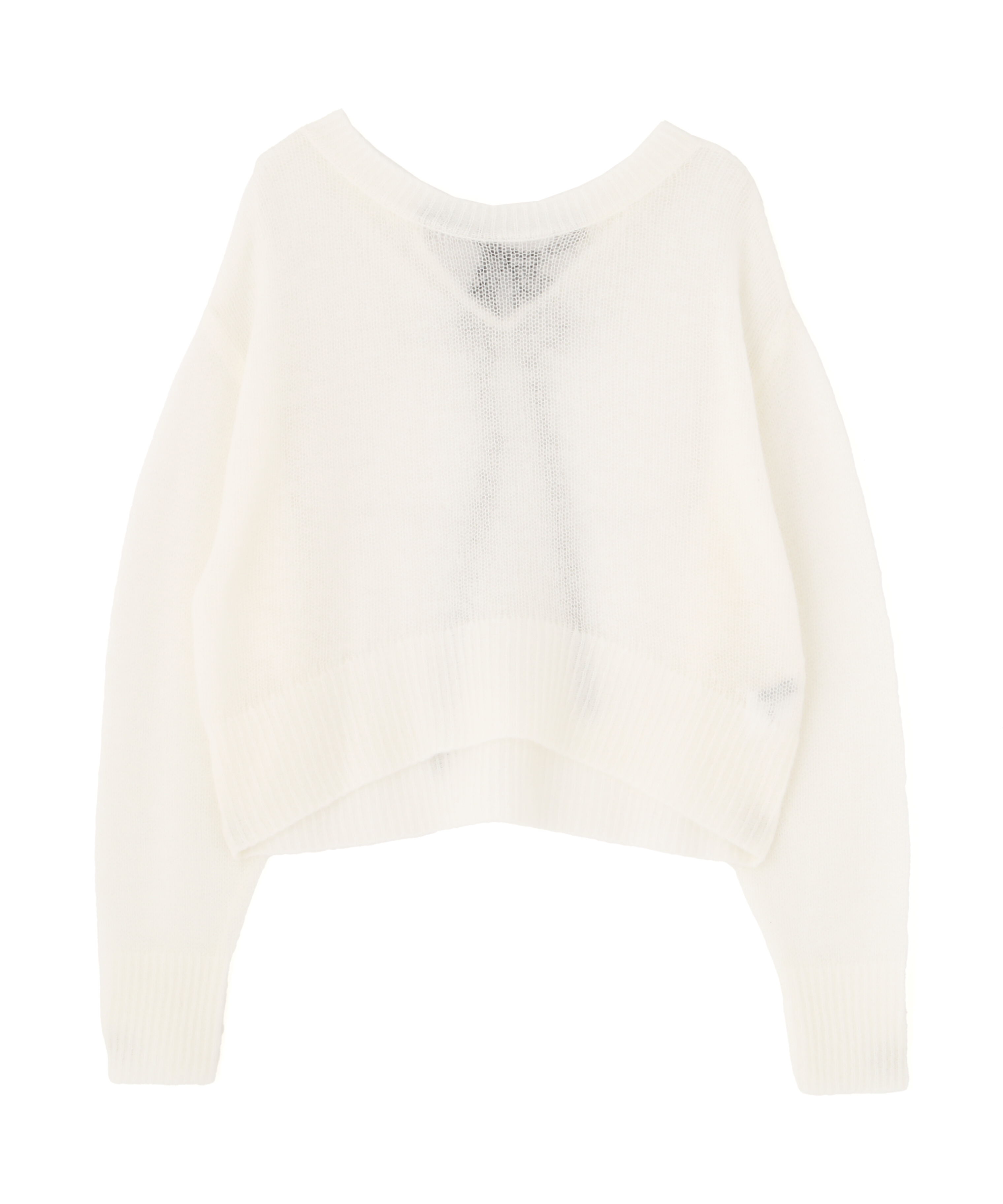  「シアーリボンニット」|ニット・セーター|