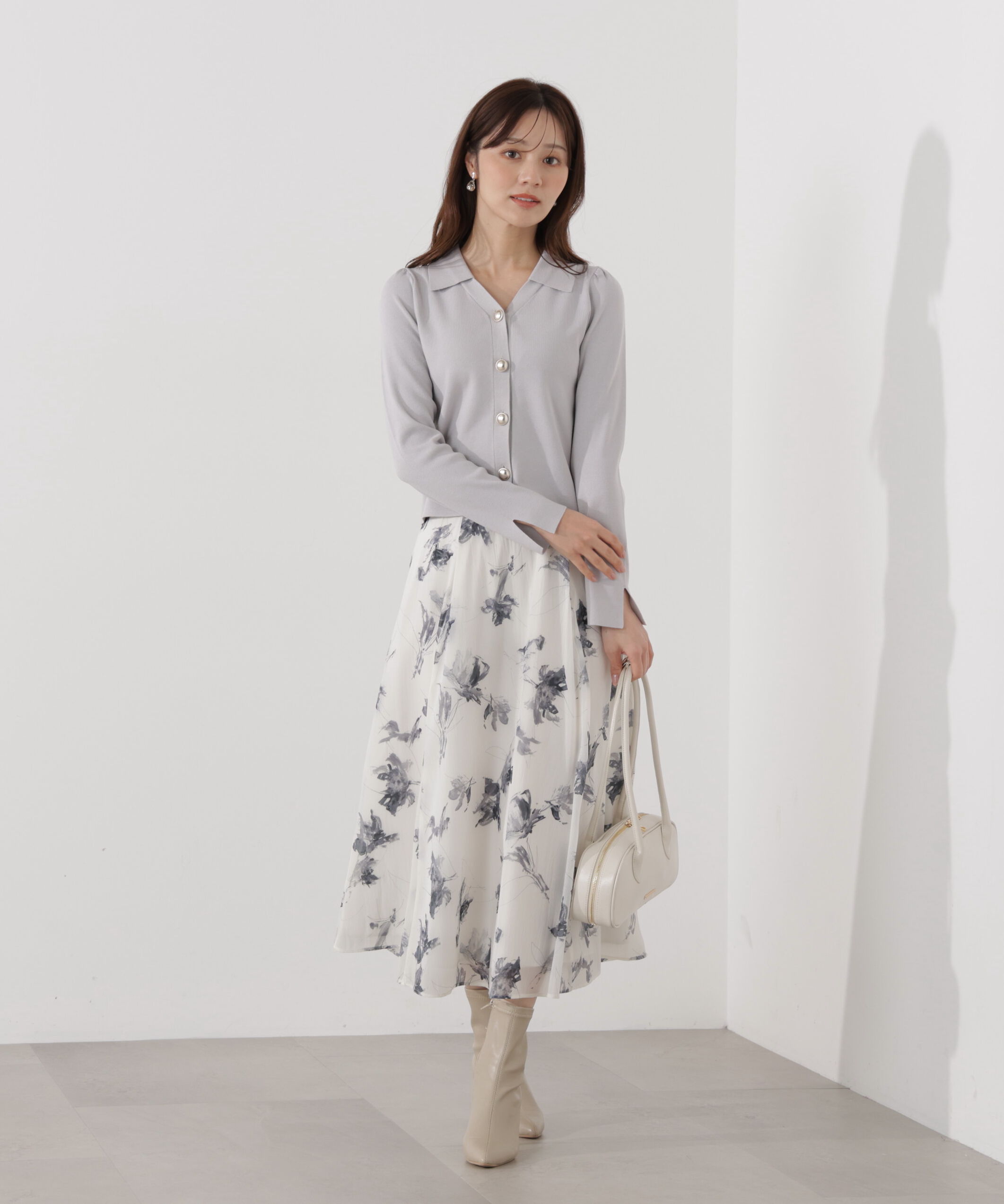 PROPORTION BODY DRESSING「＜ウォッシャブル/UV＞衿付き総針ニット」|ニット・セーター|