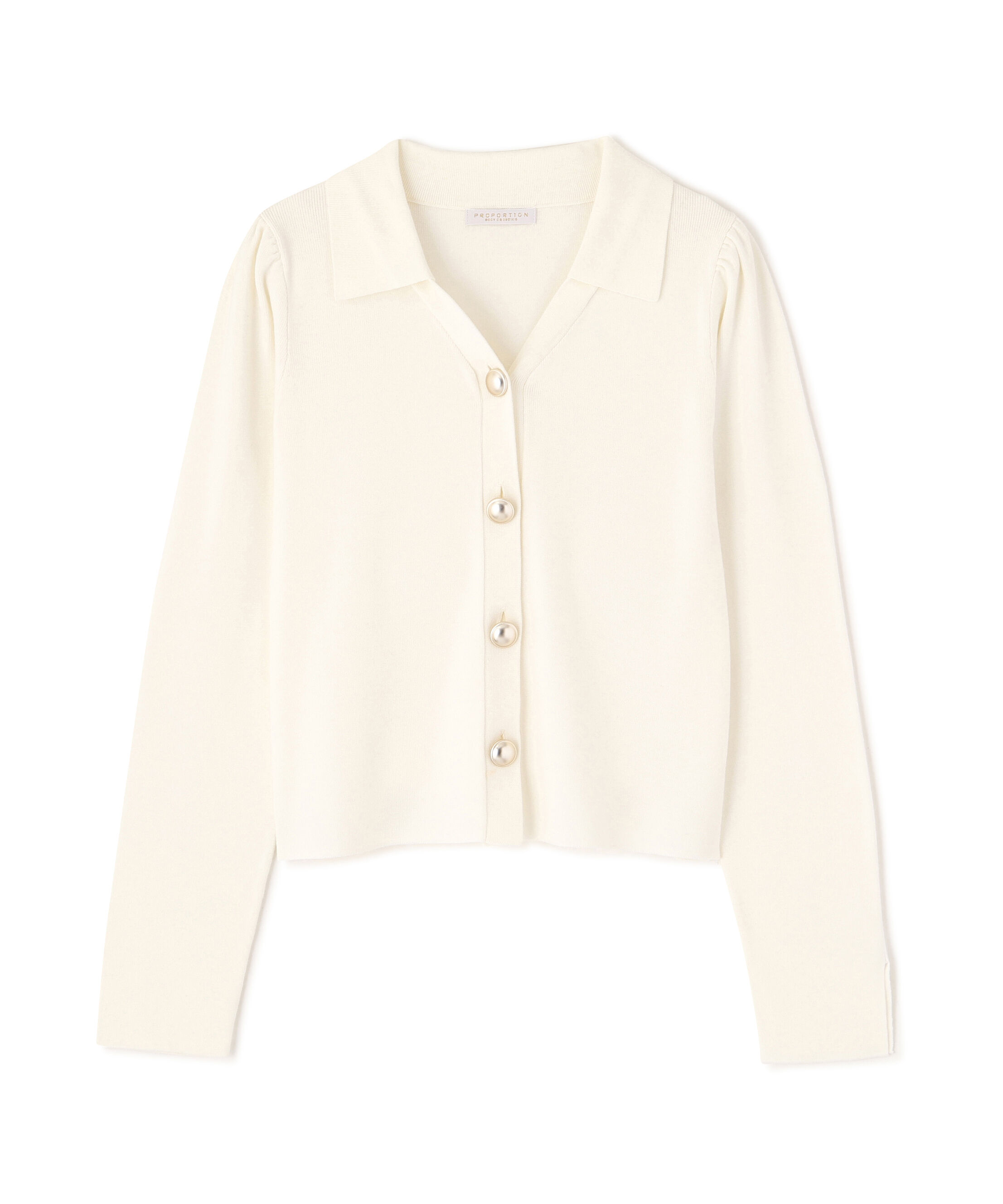 PROPORTION BODY DRESSING「＜ウォッシャブル/UV＞衿付き総針ニット」|ニット・セーター|