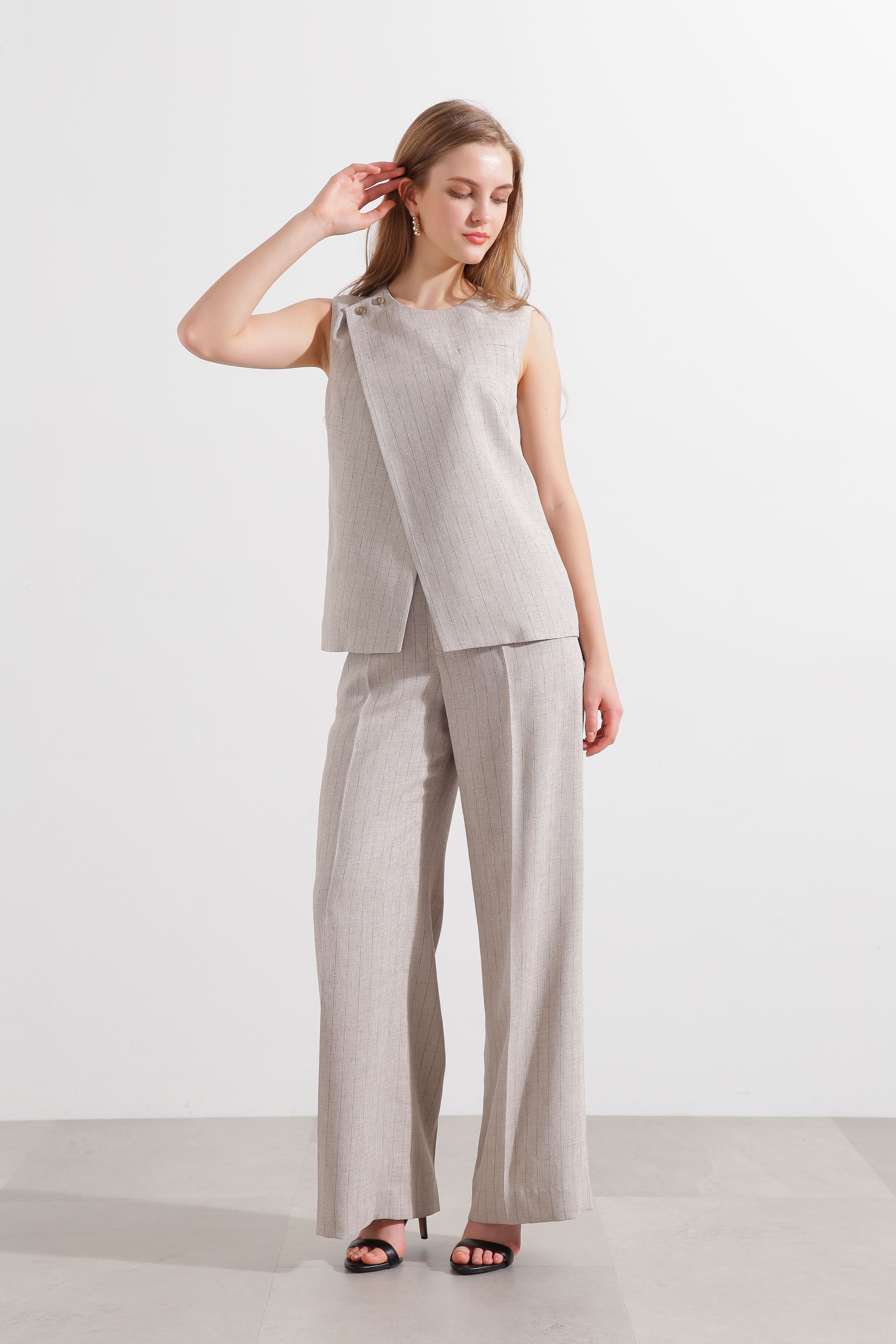  「◆ストライプベスト」|シャツ・ブラウス|