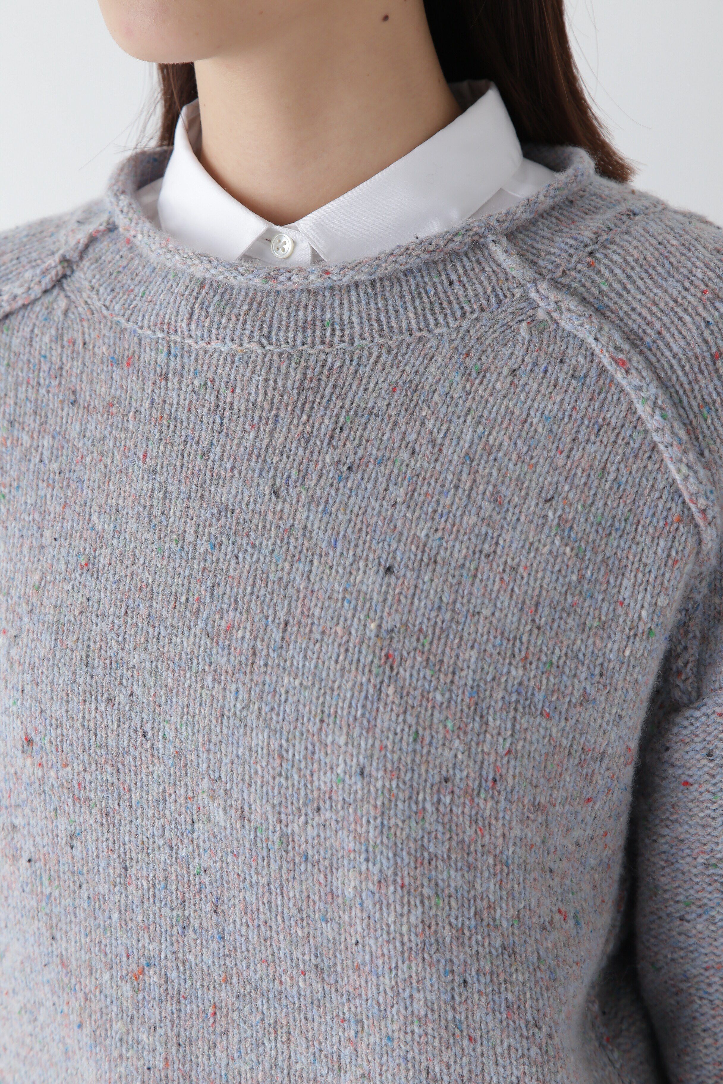  「◆ウールミックスハイネックニットプルオーバー」|ニット・セーター|