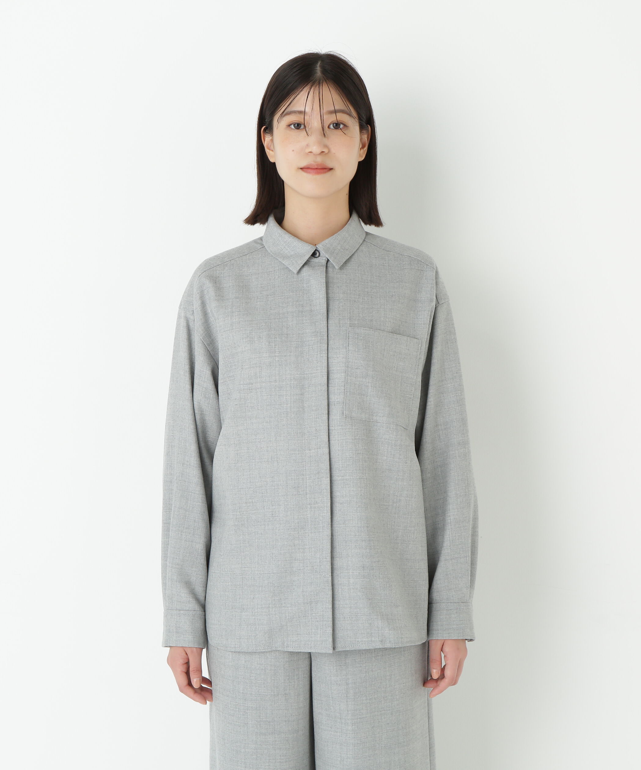  「◆ライトフラノウォッシャブルシャツ」|シャツ・ブラウス|