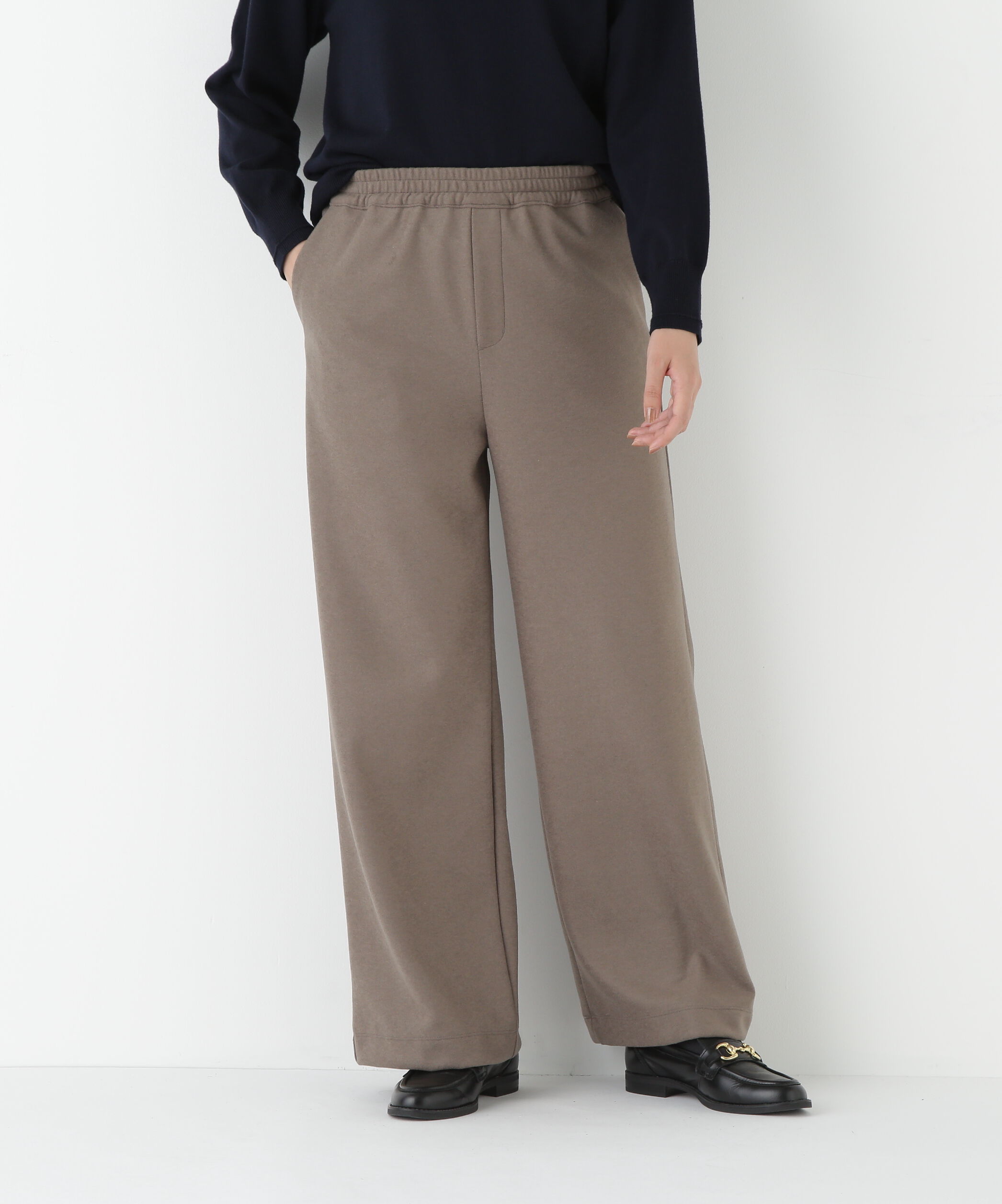  「◆ミルドジャージーストレートパンツ」|その他|モカ1