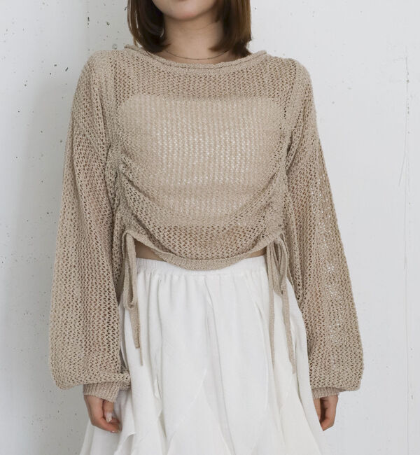 archives「ラメメッシュドロストニットプルオーバー」|ニット・セーター|