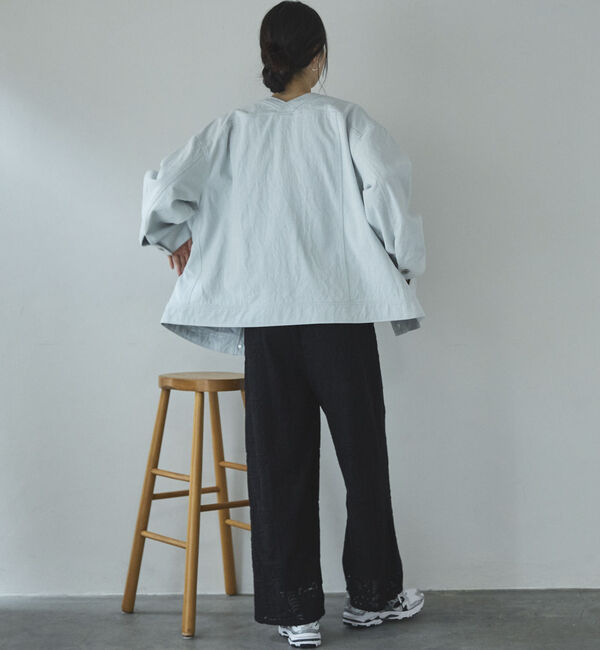 Doux archives「Ｖ開きオーバージャケット」|テーラードジャケット|