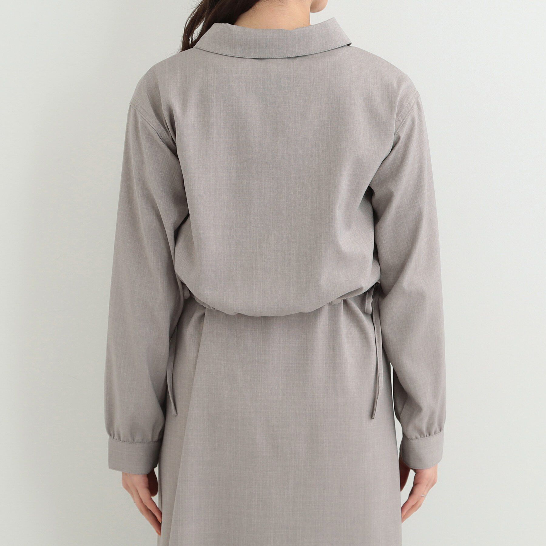 SHOO･LA･RUE「【2点セット/S-LL】おとなの抜け感 ショート丈シャツ＋キャミワンピース」|スーツ|