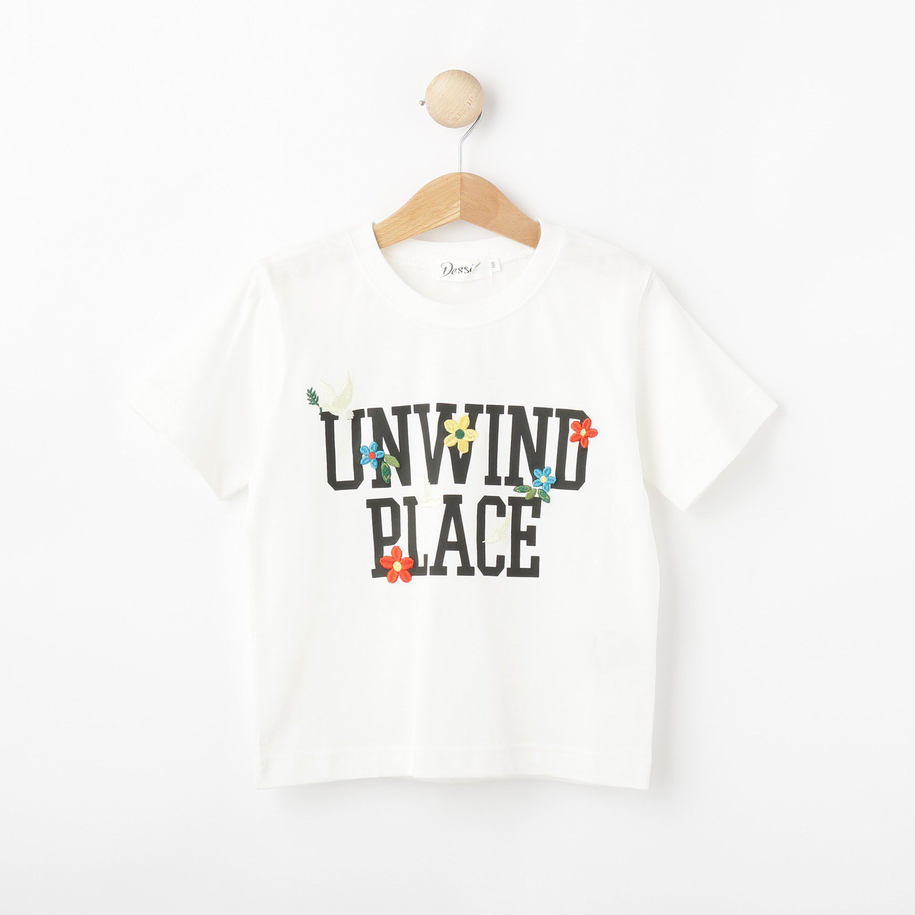 Dessin「【リンクコーデ】オーガニックコットンTシャツ」|Tシャツ・カットソー|ホワイト(001)